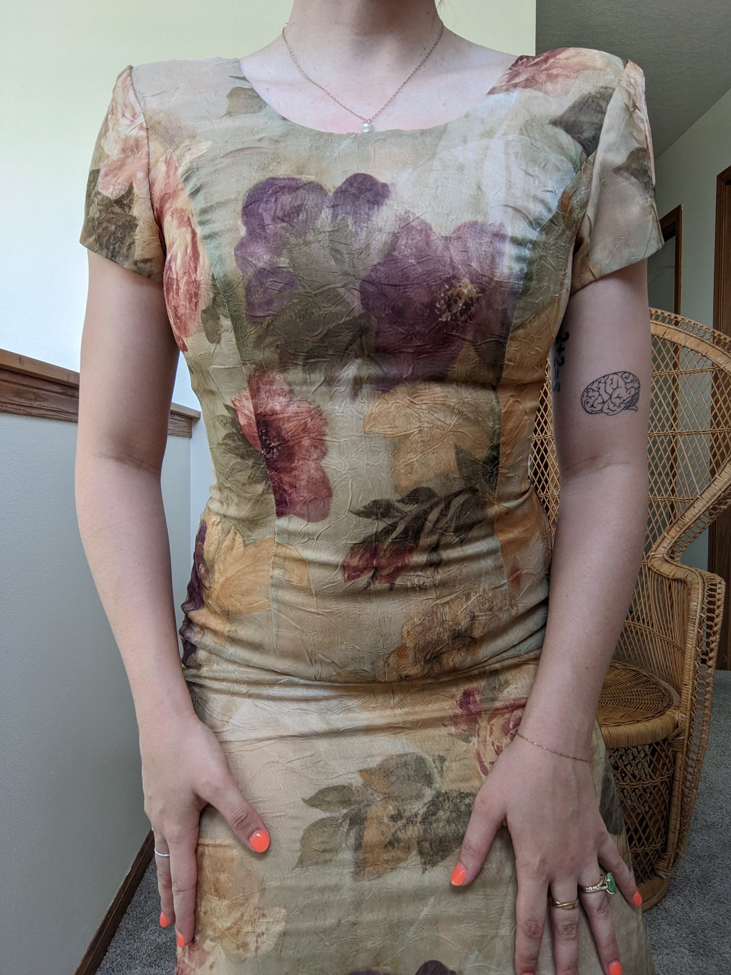 1990s floral dress