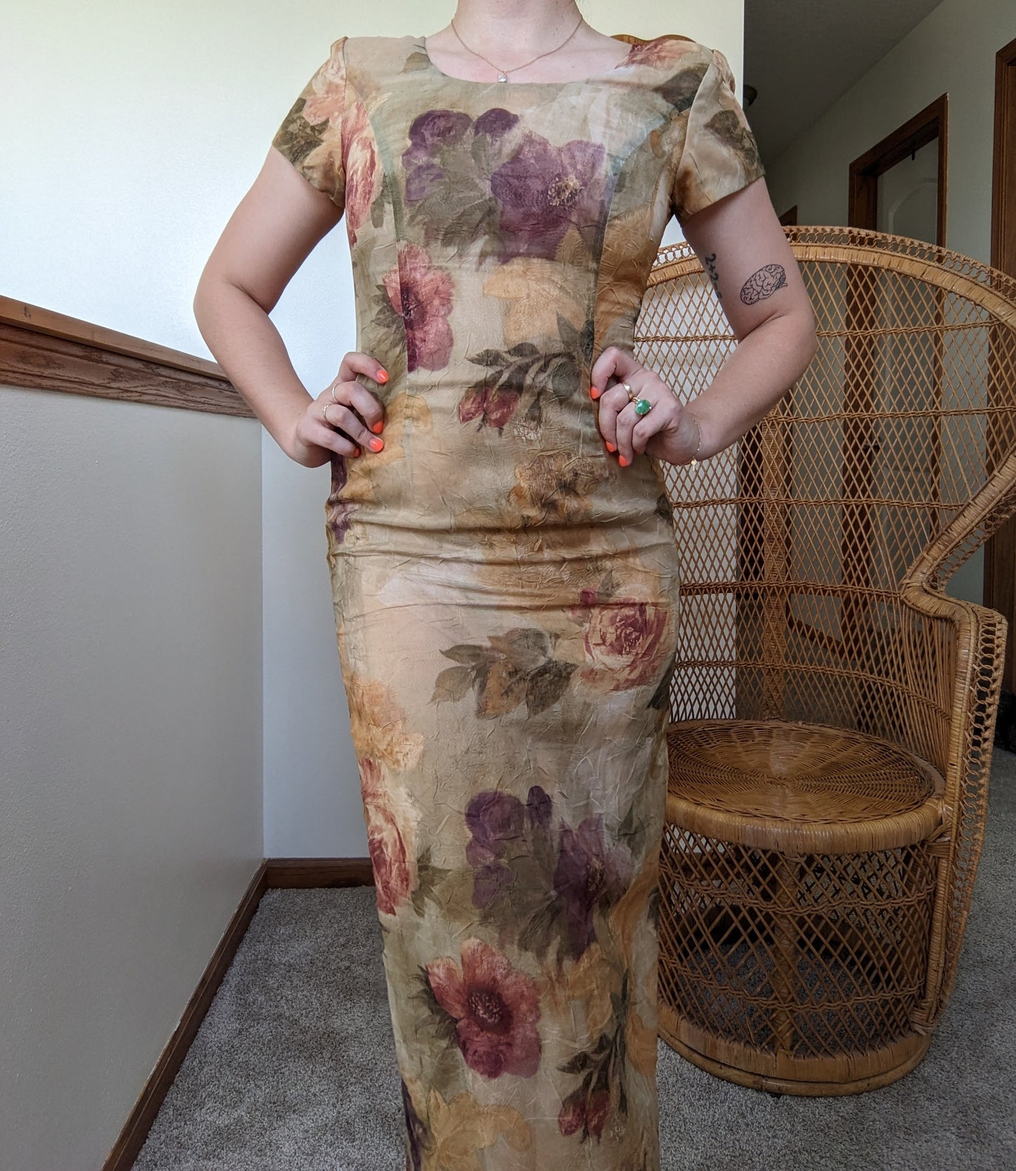 1990s floral dress