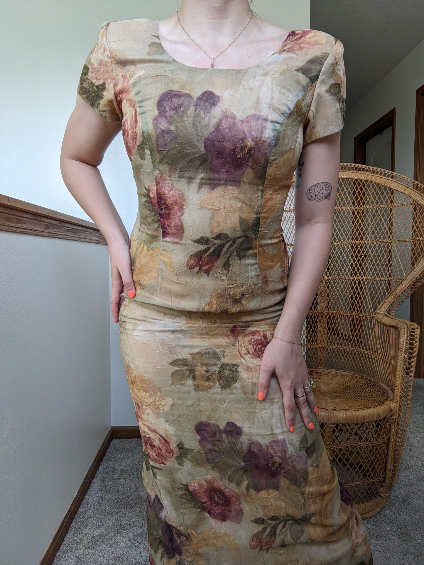 1990s floral dress