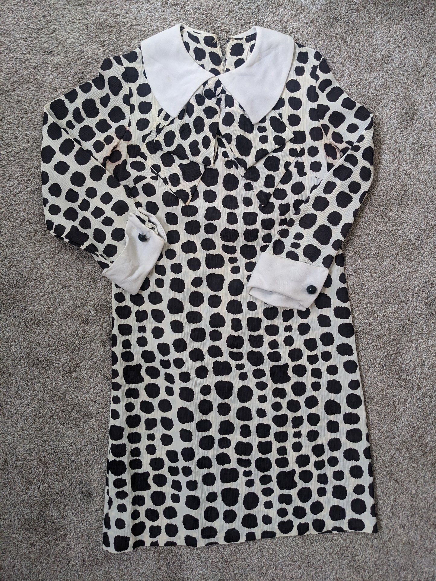 1960s mod spotted dress