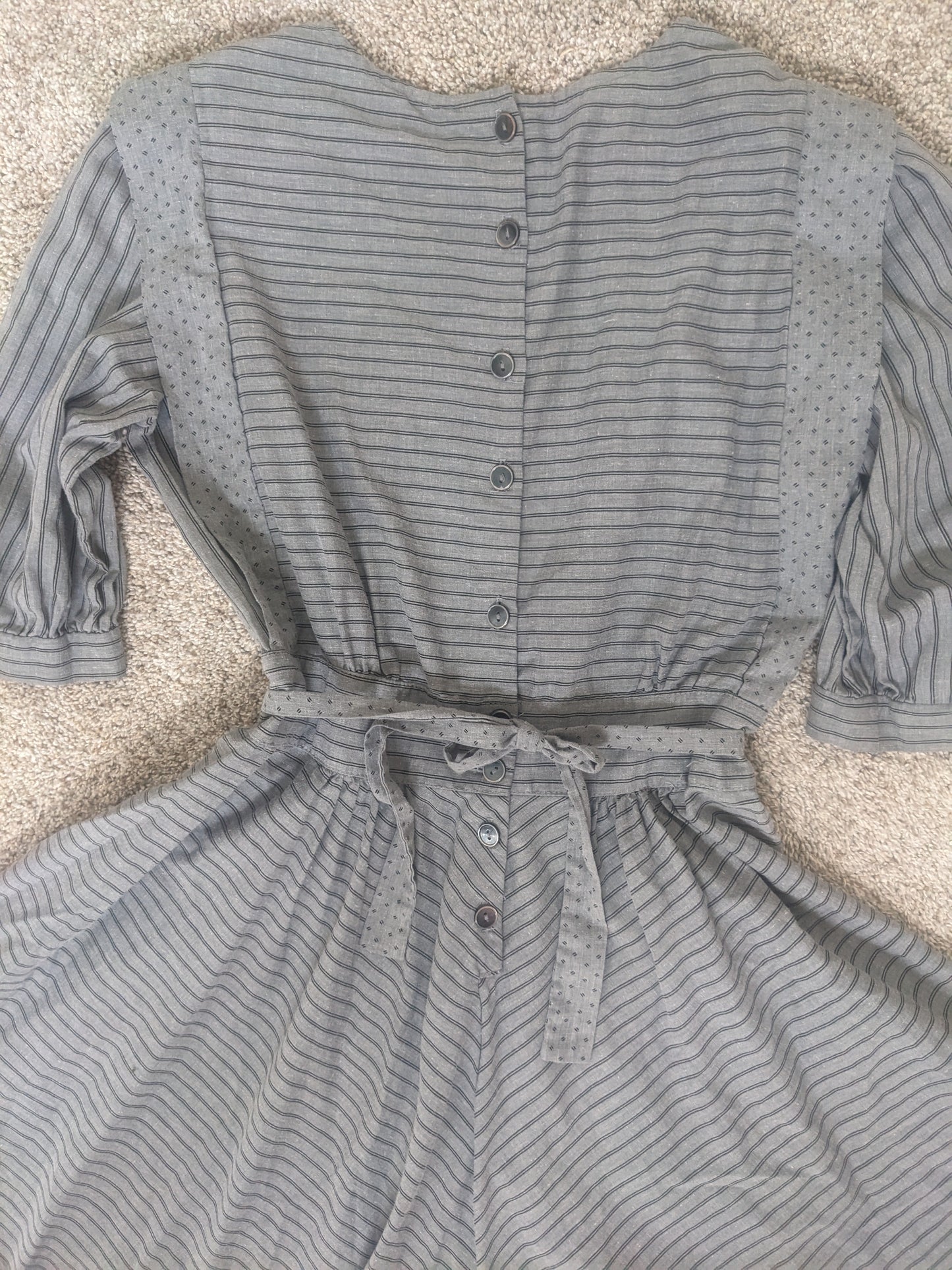 1980s pinafore style dress