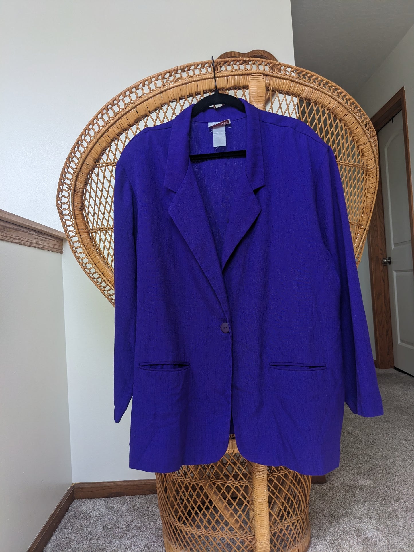 1980s royal purple blazer