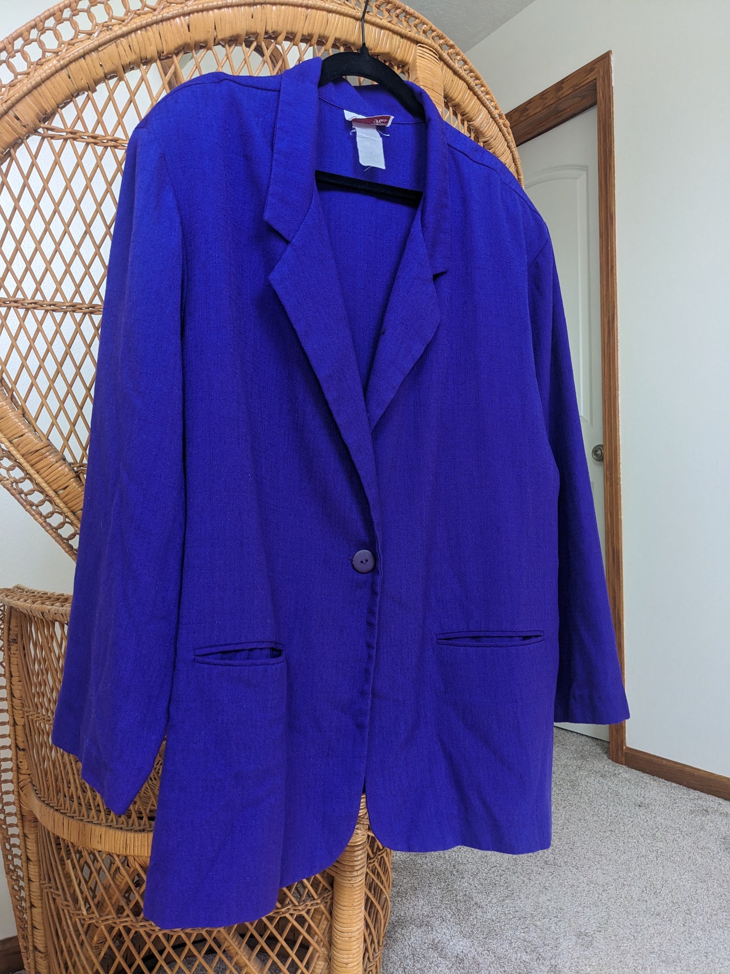 1980s royal purple blazer