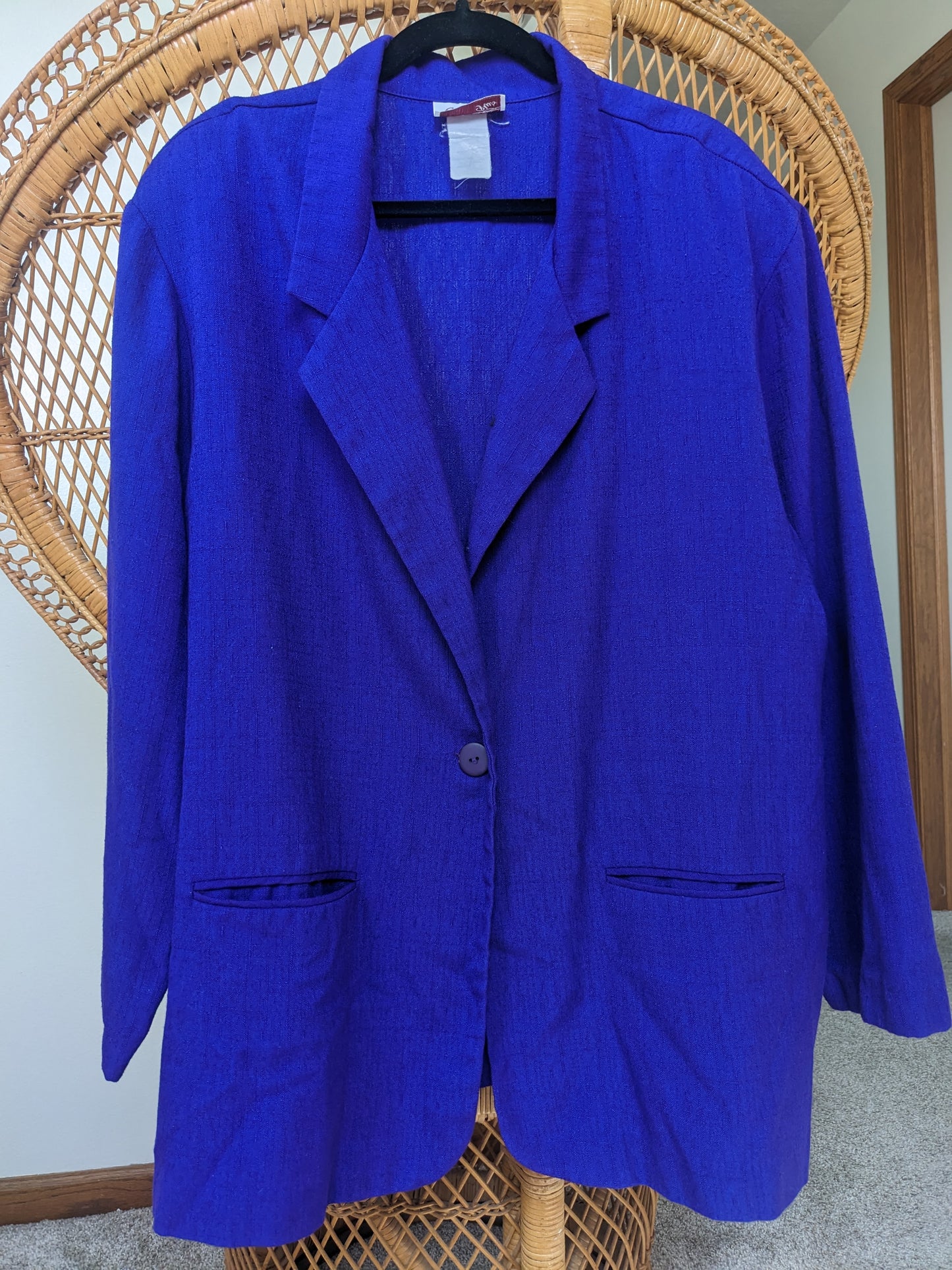 1980s royal purple blazer