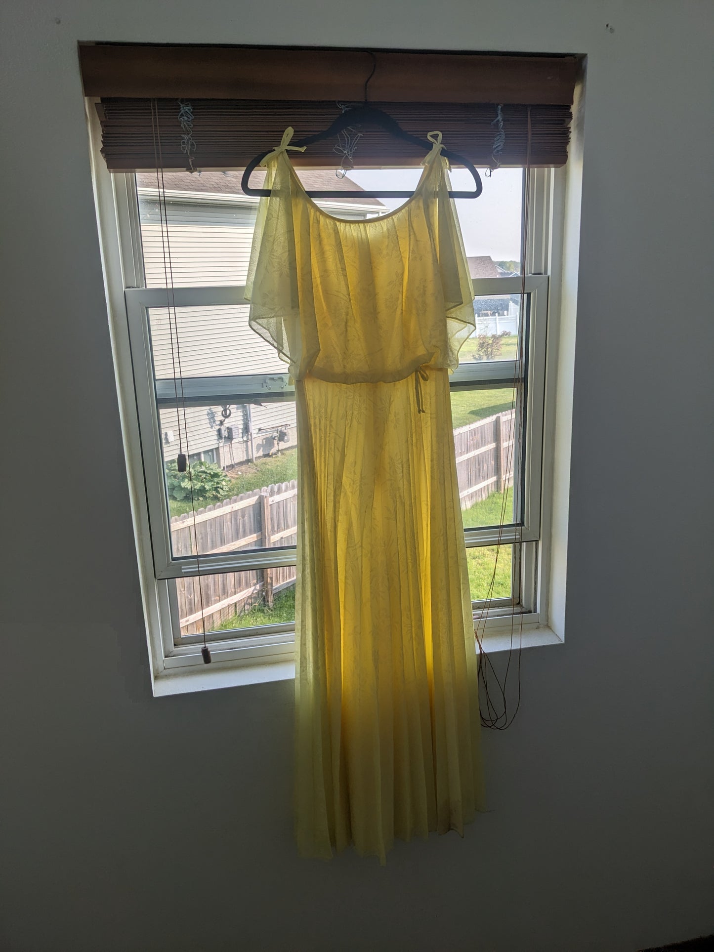 1970s Grecian pleated maxi