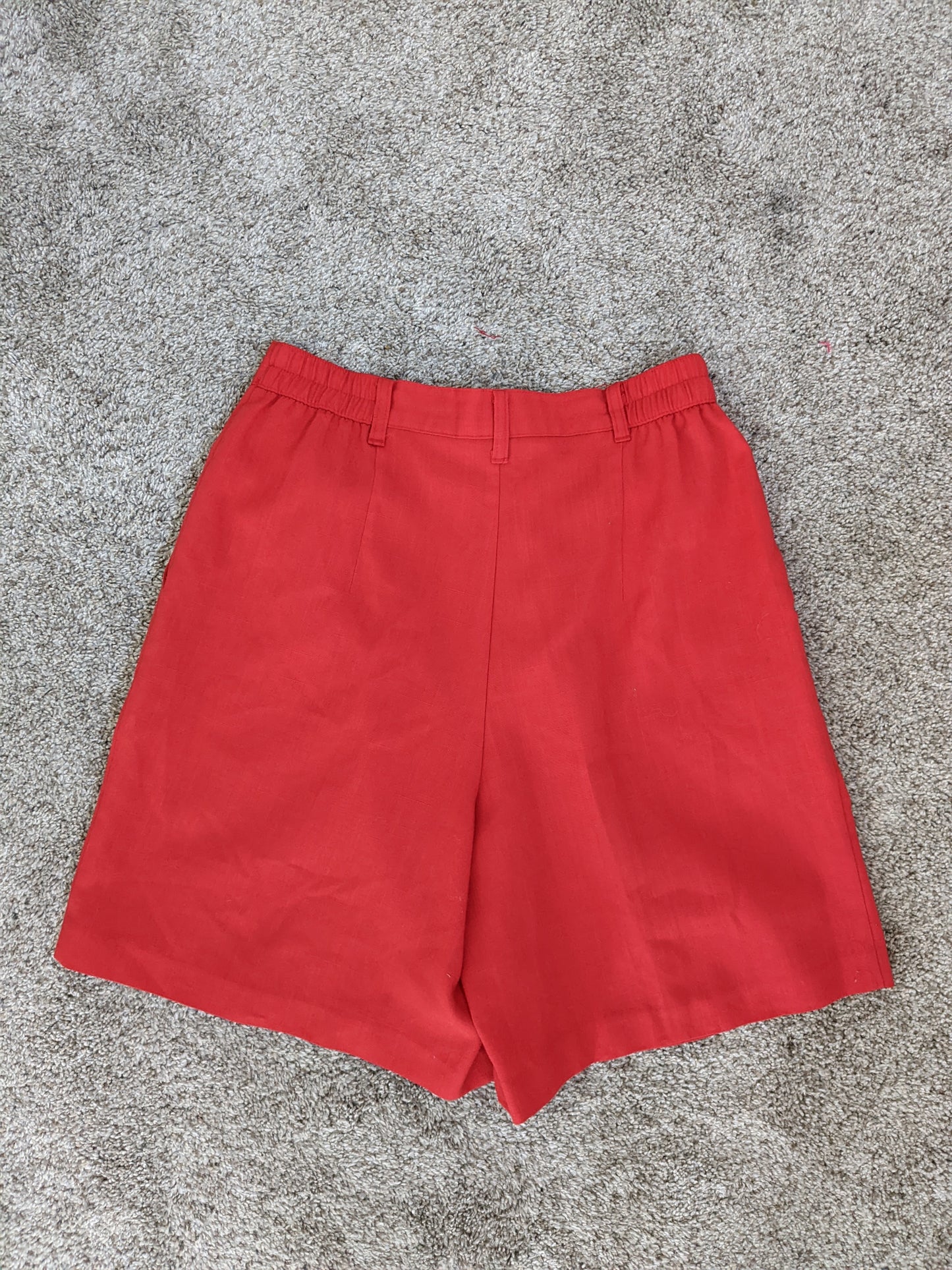 1980s red Bermuda shorts