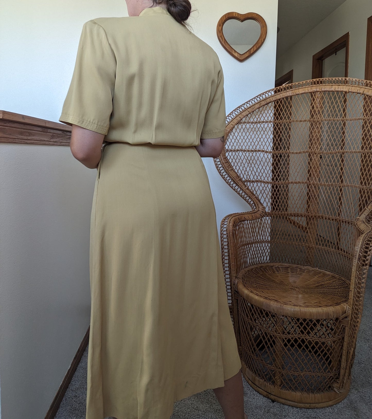 1940s cornbread yellow dress