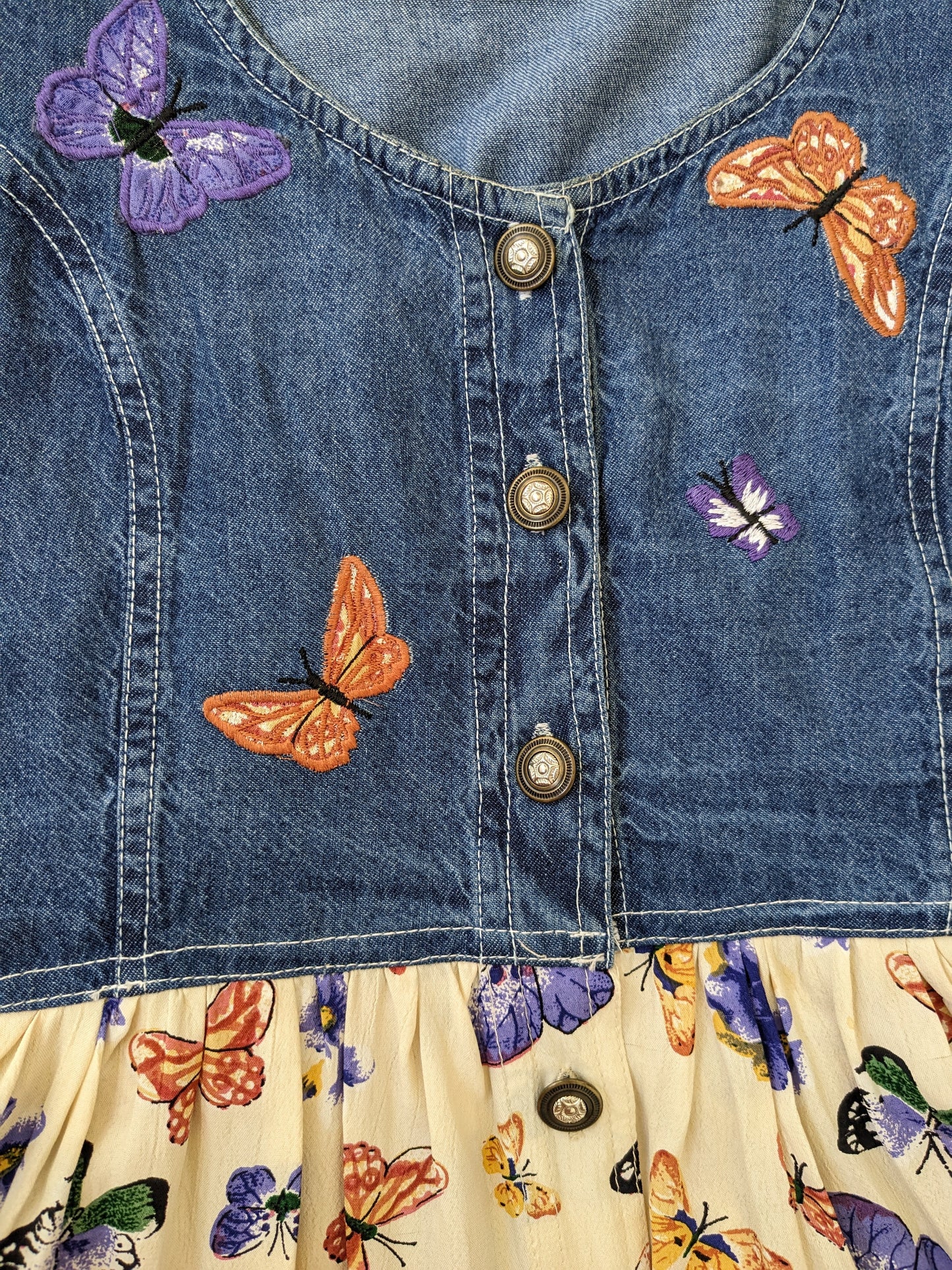 1990s butterfly maxi