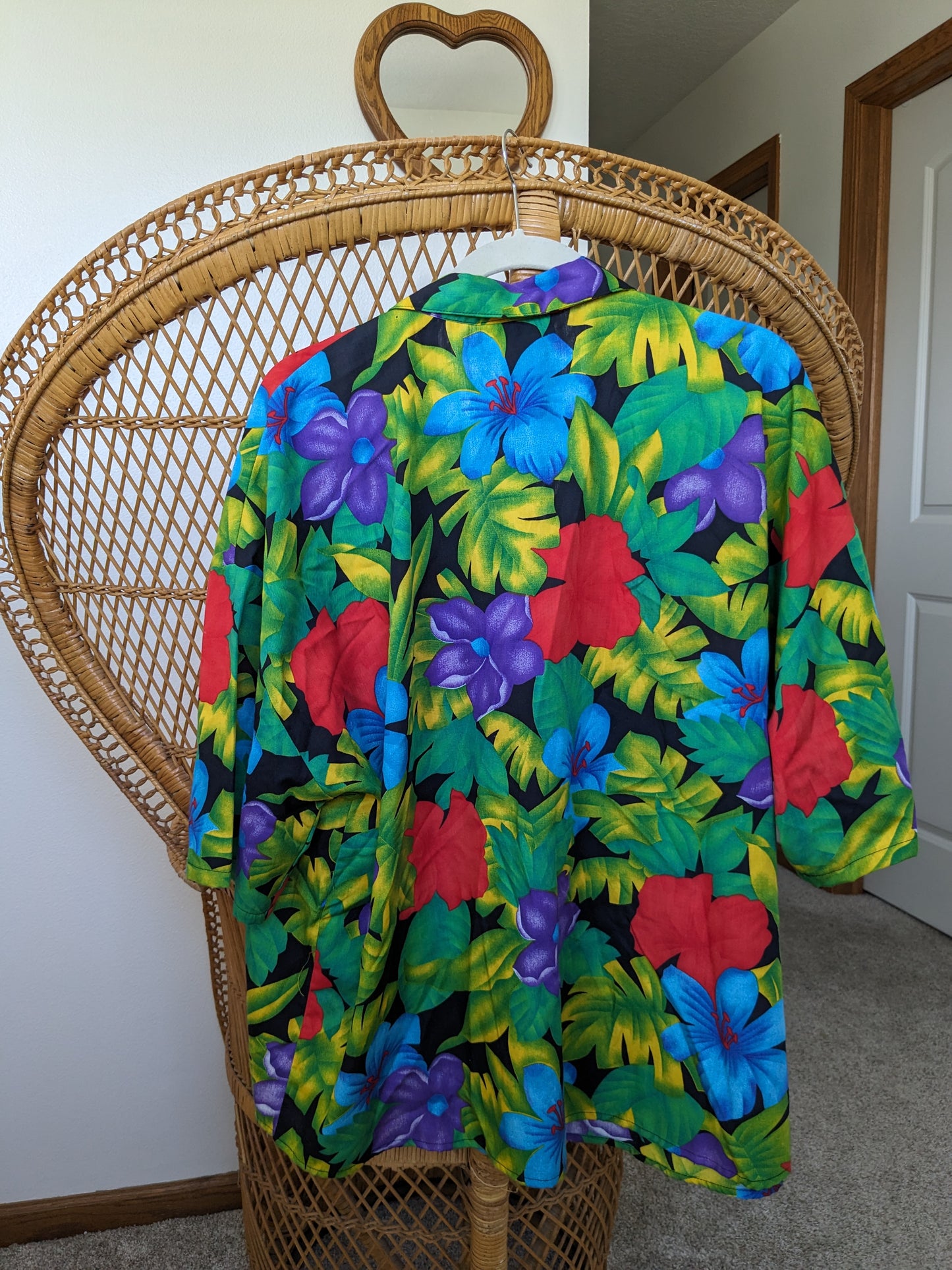 1980s plus size tropical set