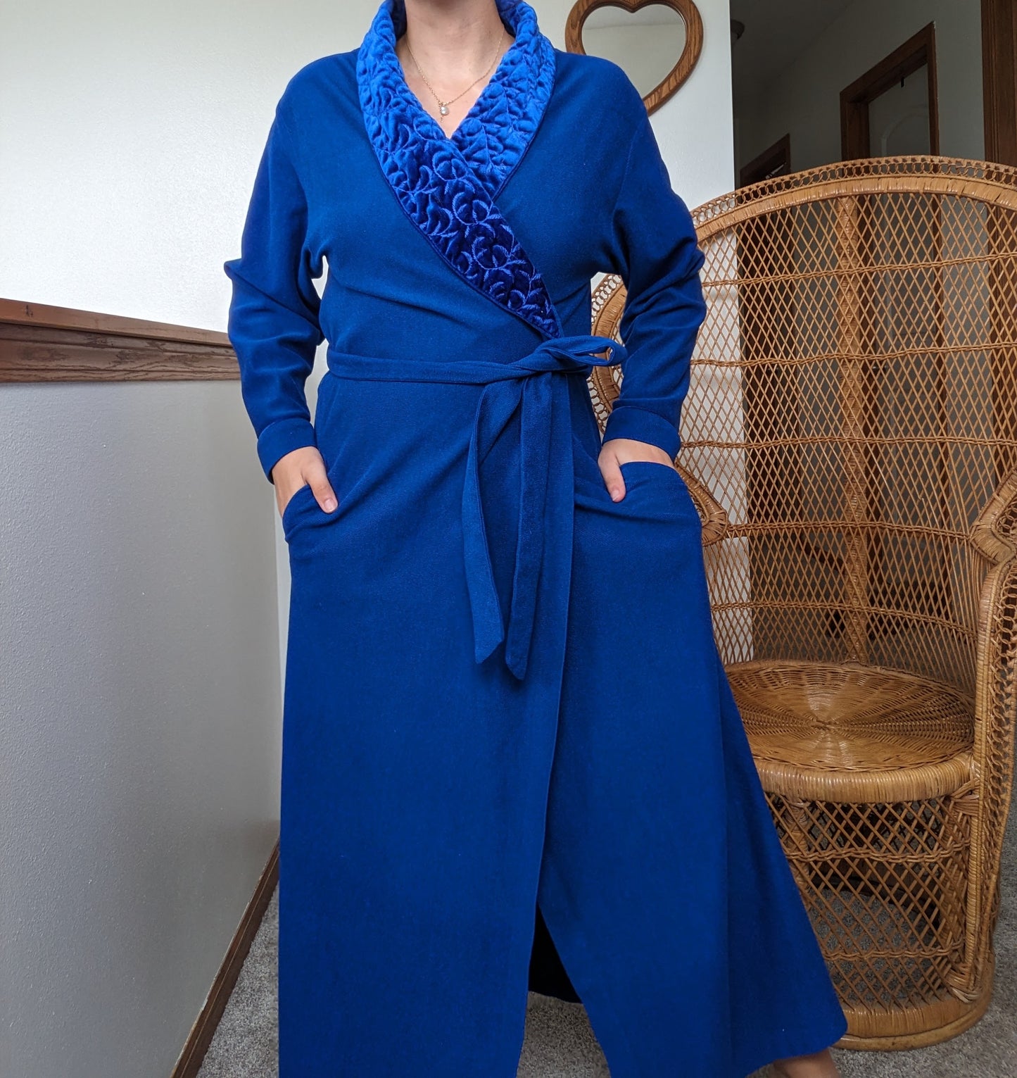 1990s royal blue robe