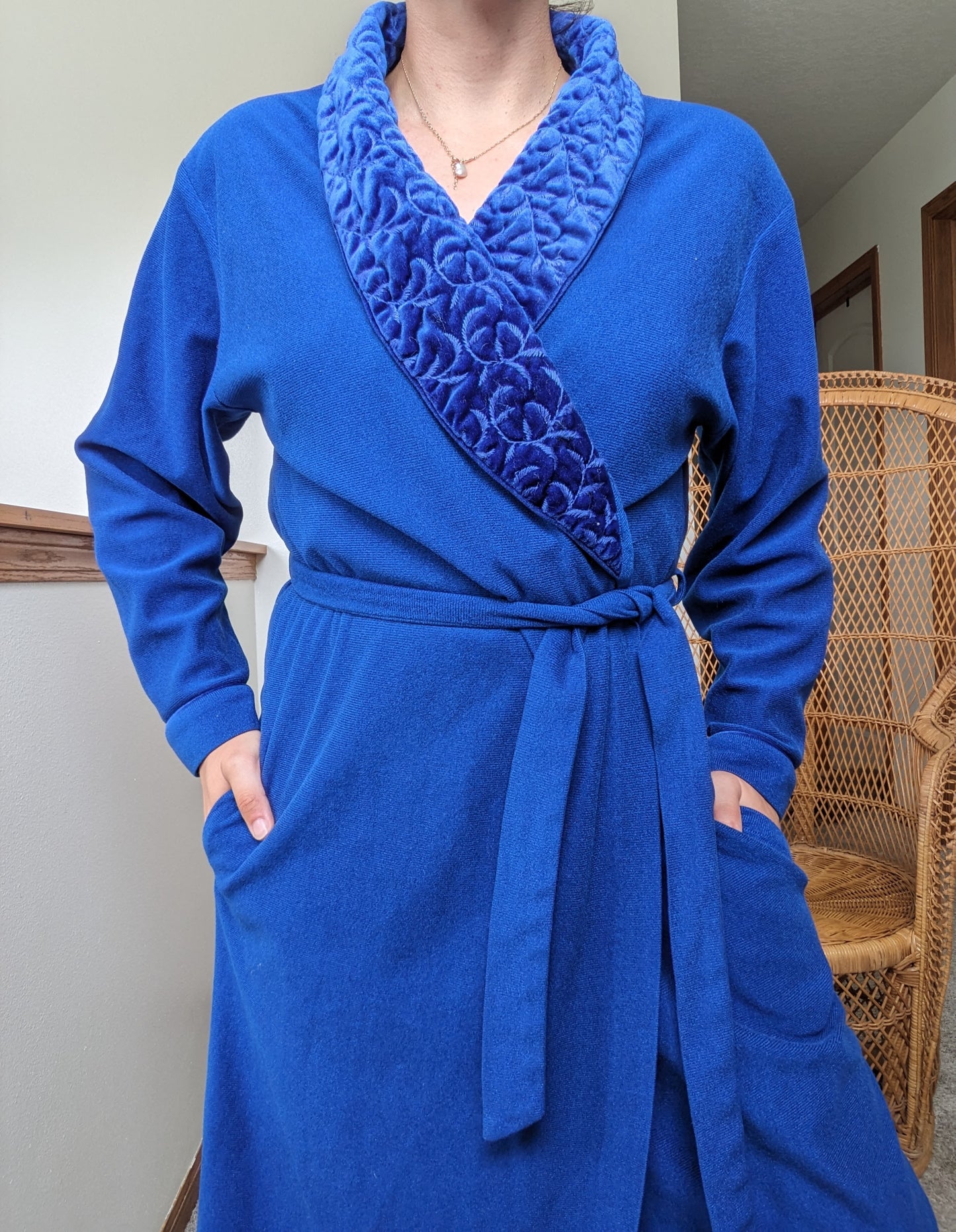 1990s royal blue robe