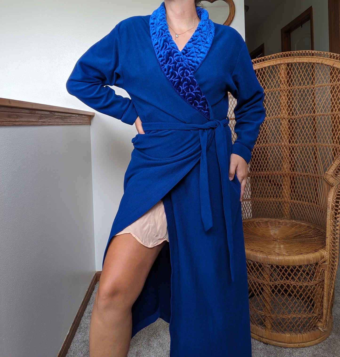 1990s royal blue robe