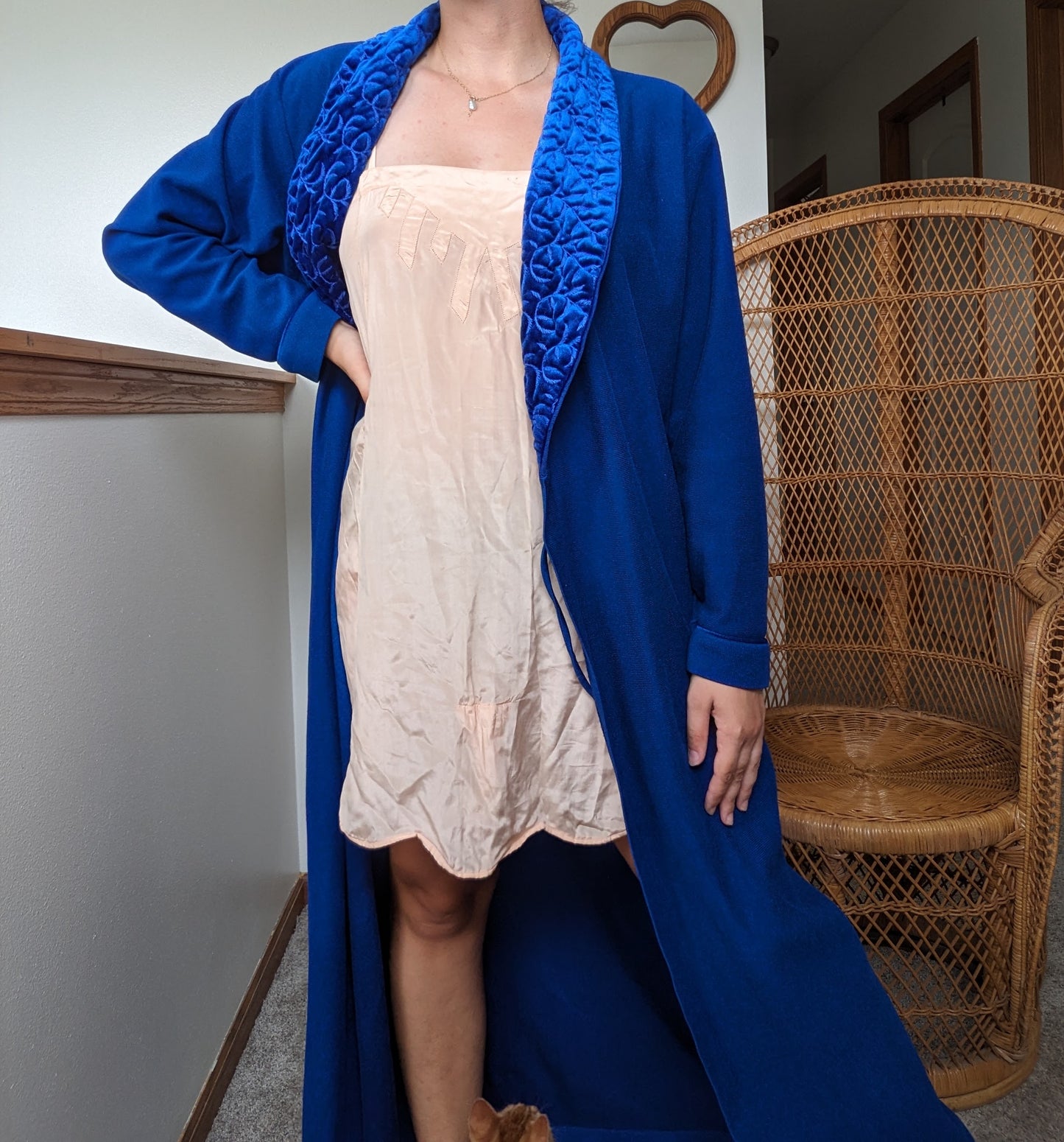 1990s royal blue robe