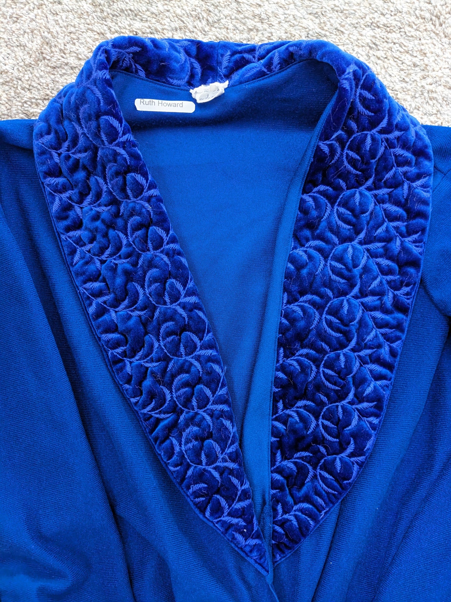 1990s royal blue robe