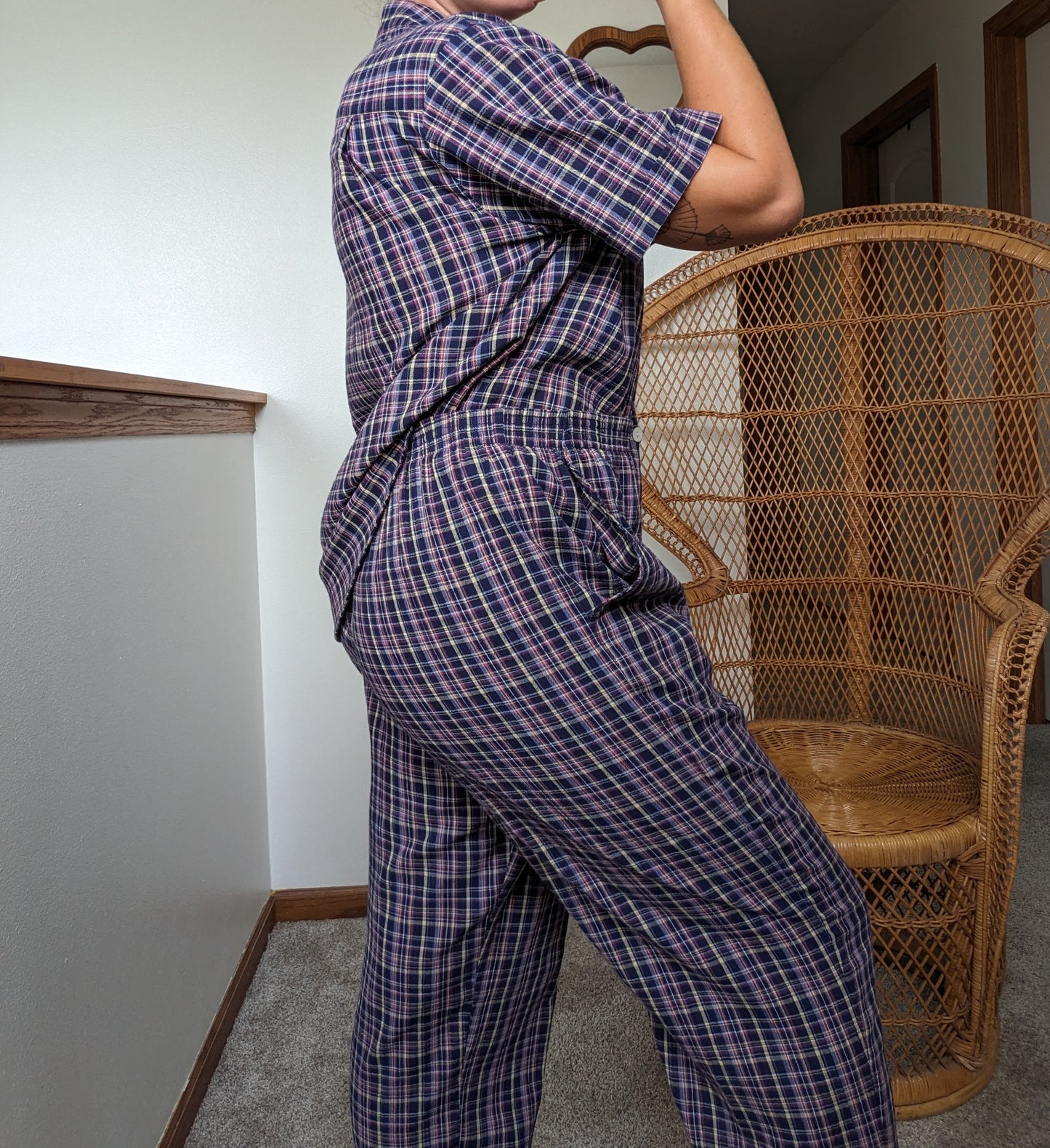 1990s Jantzen plaid pajamas