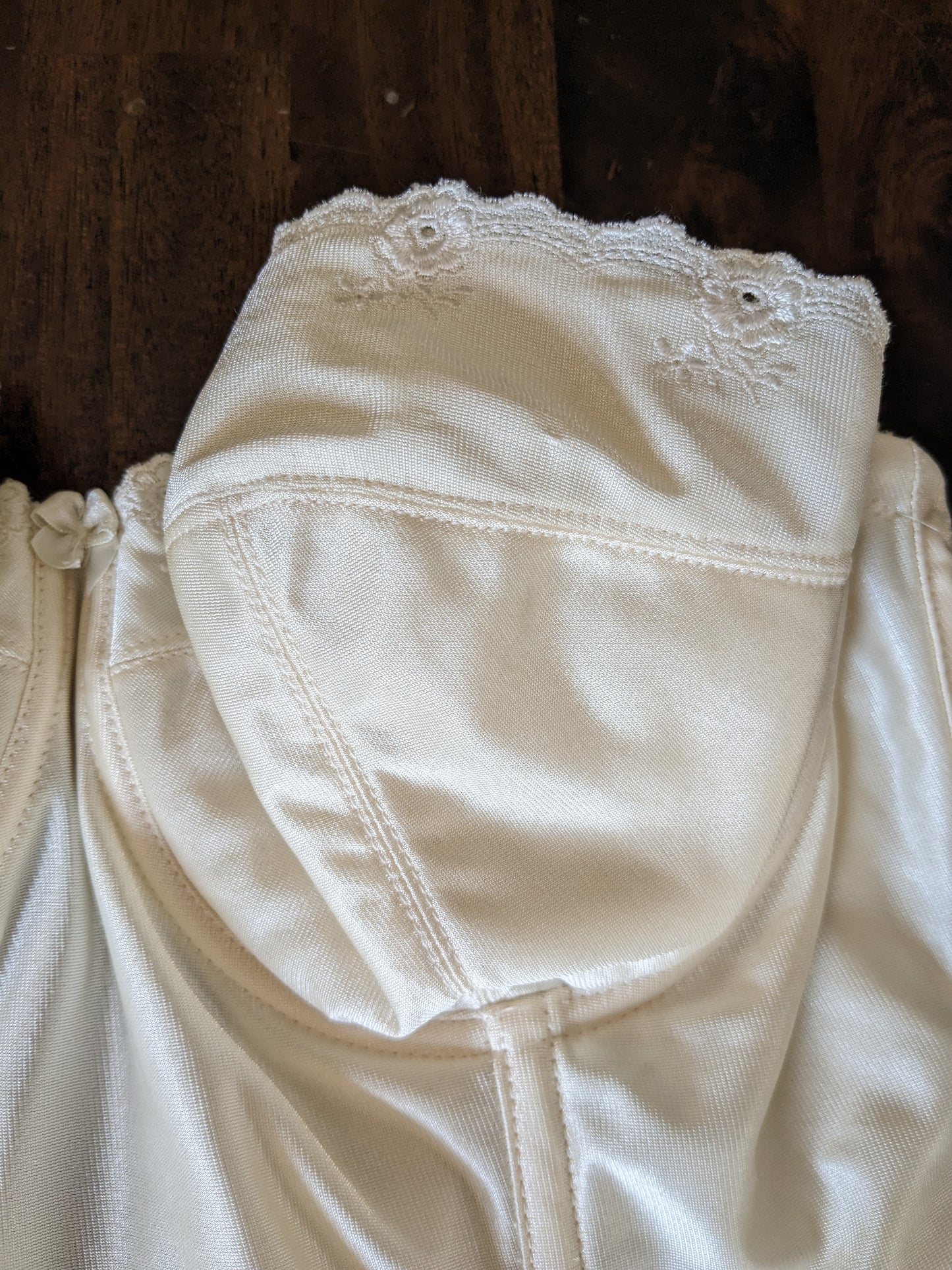 1970s cream bustier