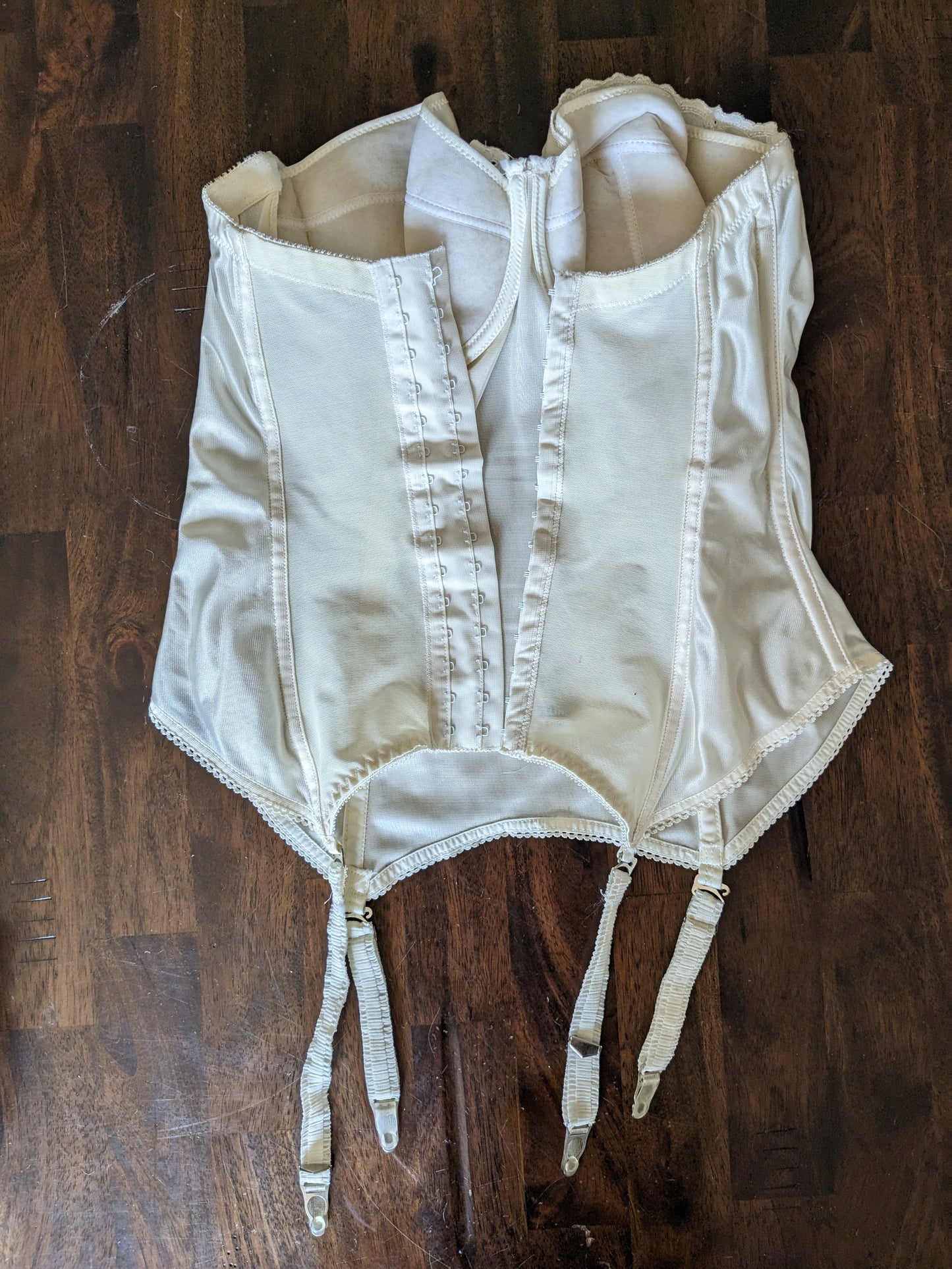 1970s cream bustier