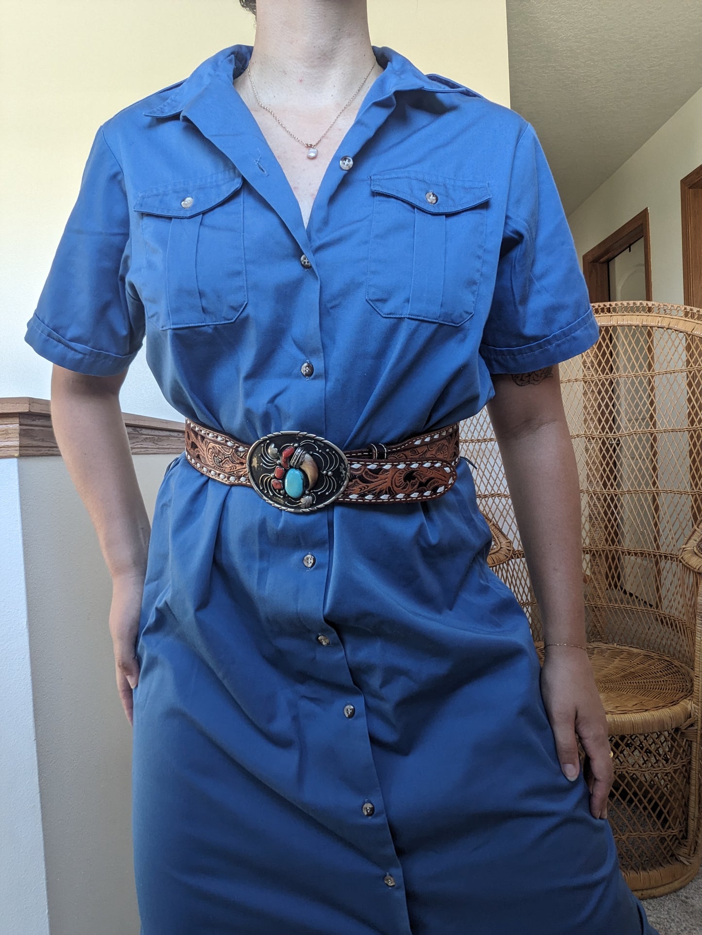 1980s L.L. Bean shirt dress