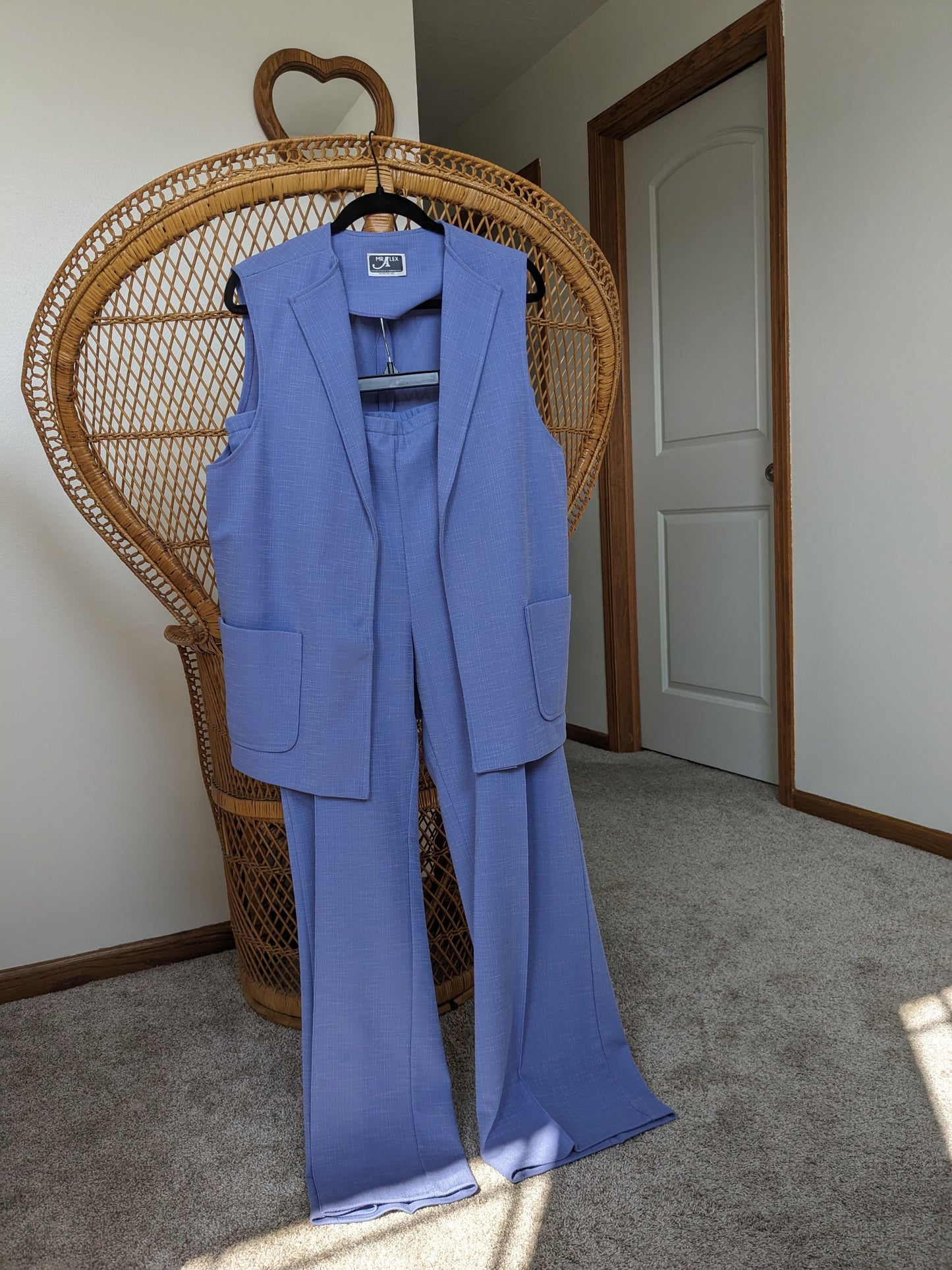 1970s periwinkle set