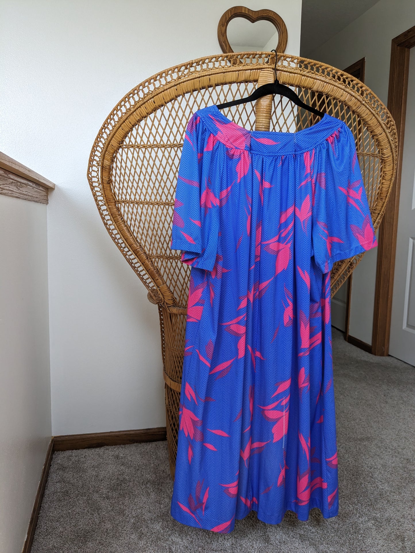 1970s technicolor dress