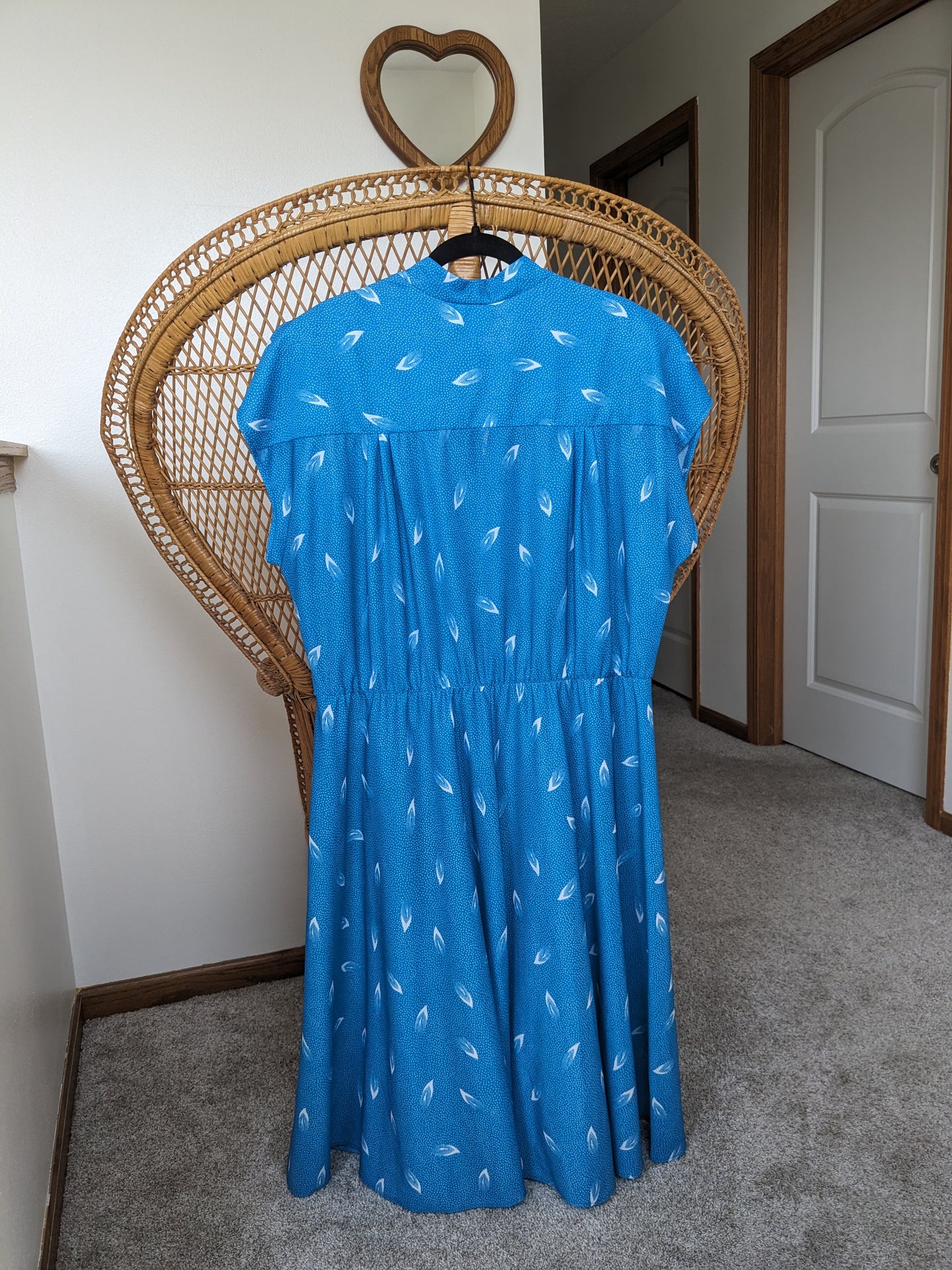 1970s aqua dress