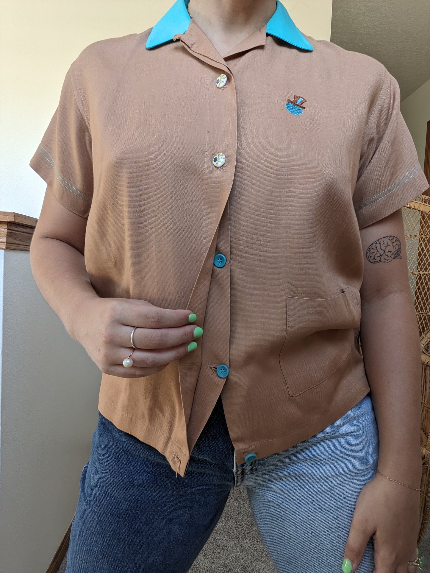 1950s bowling shirt