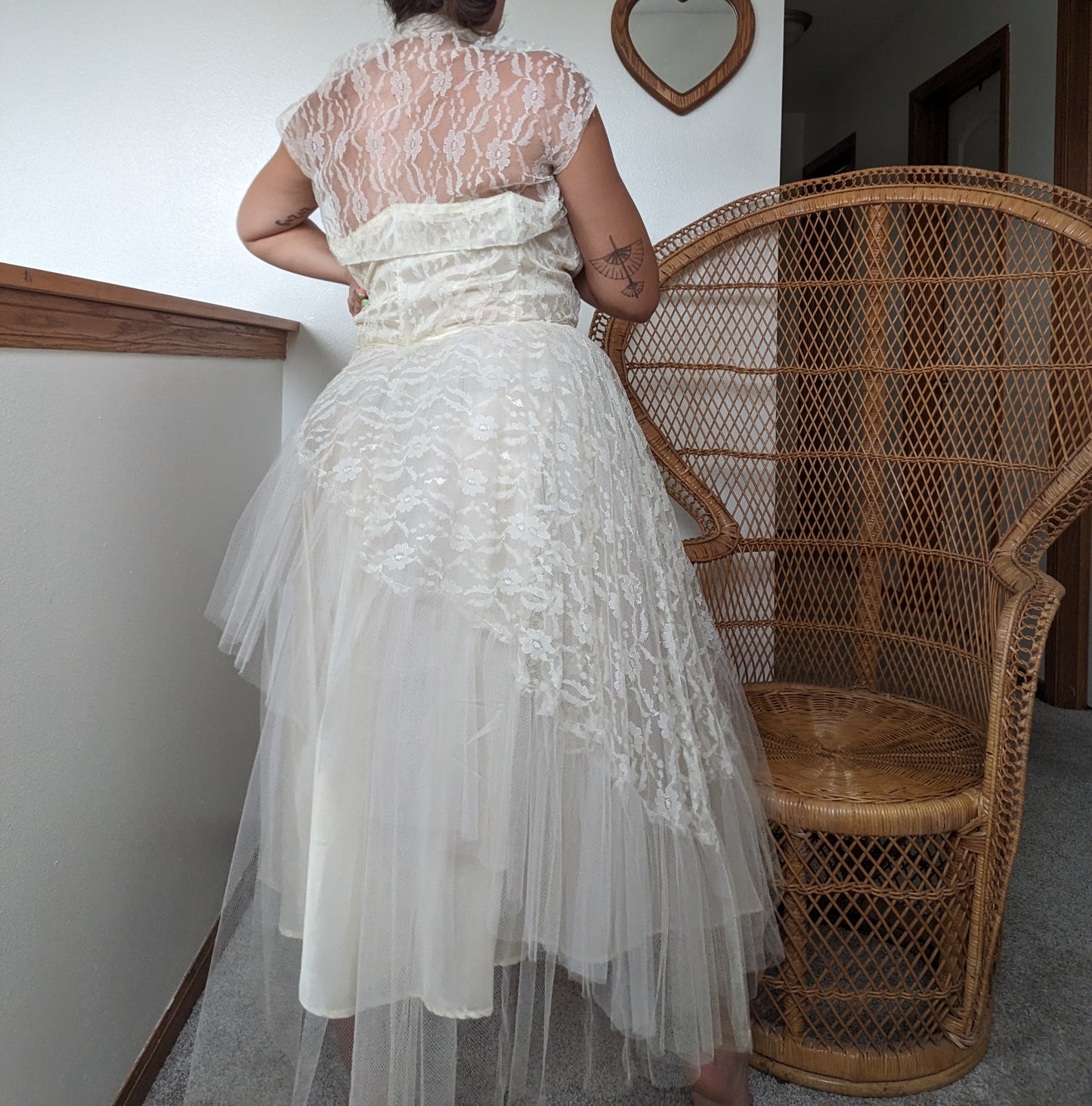 1980s does 50s wedding dress