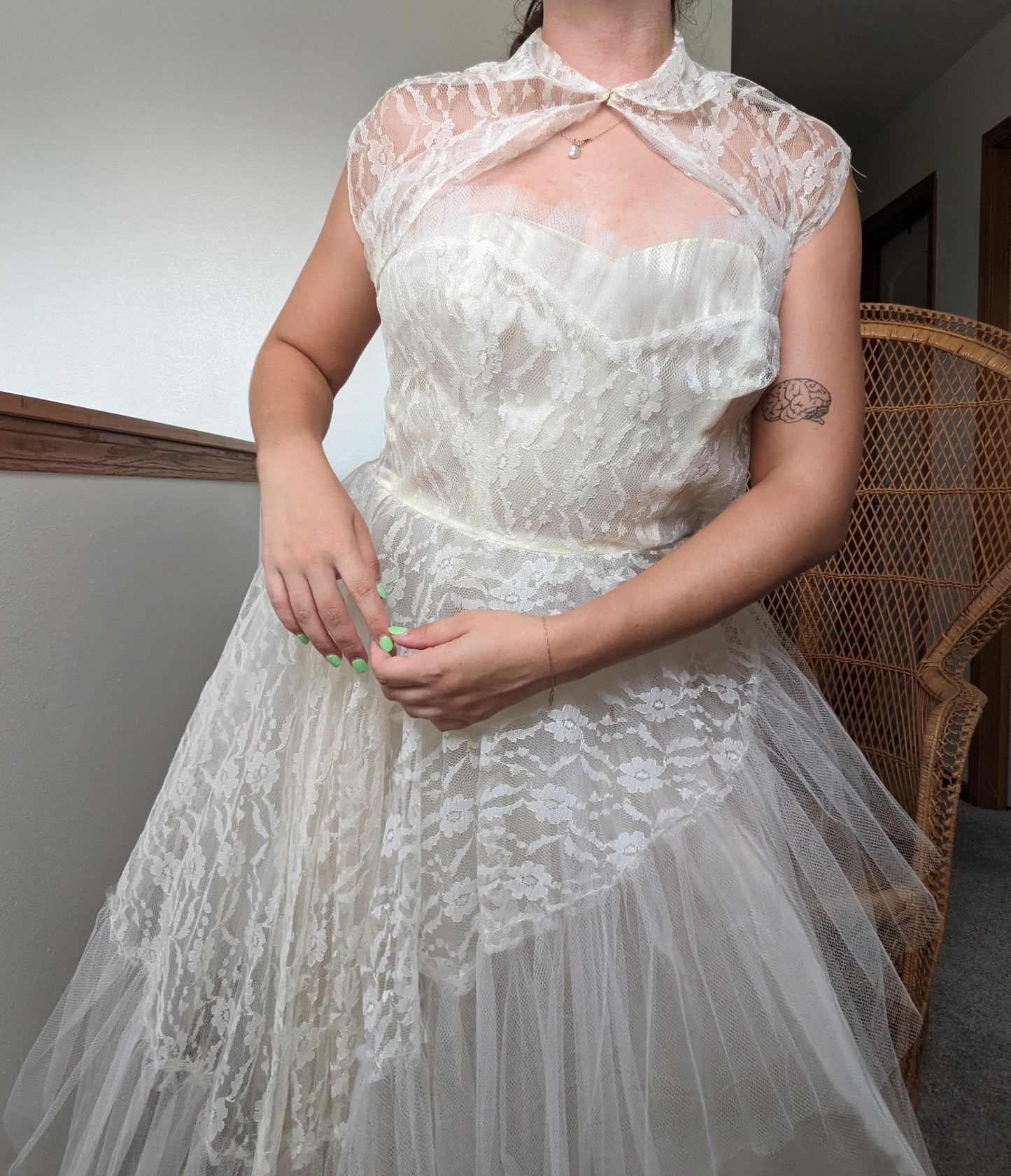 1980s does 50s wedding dress