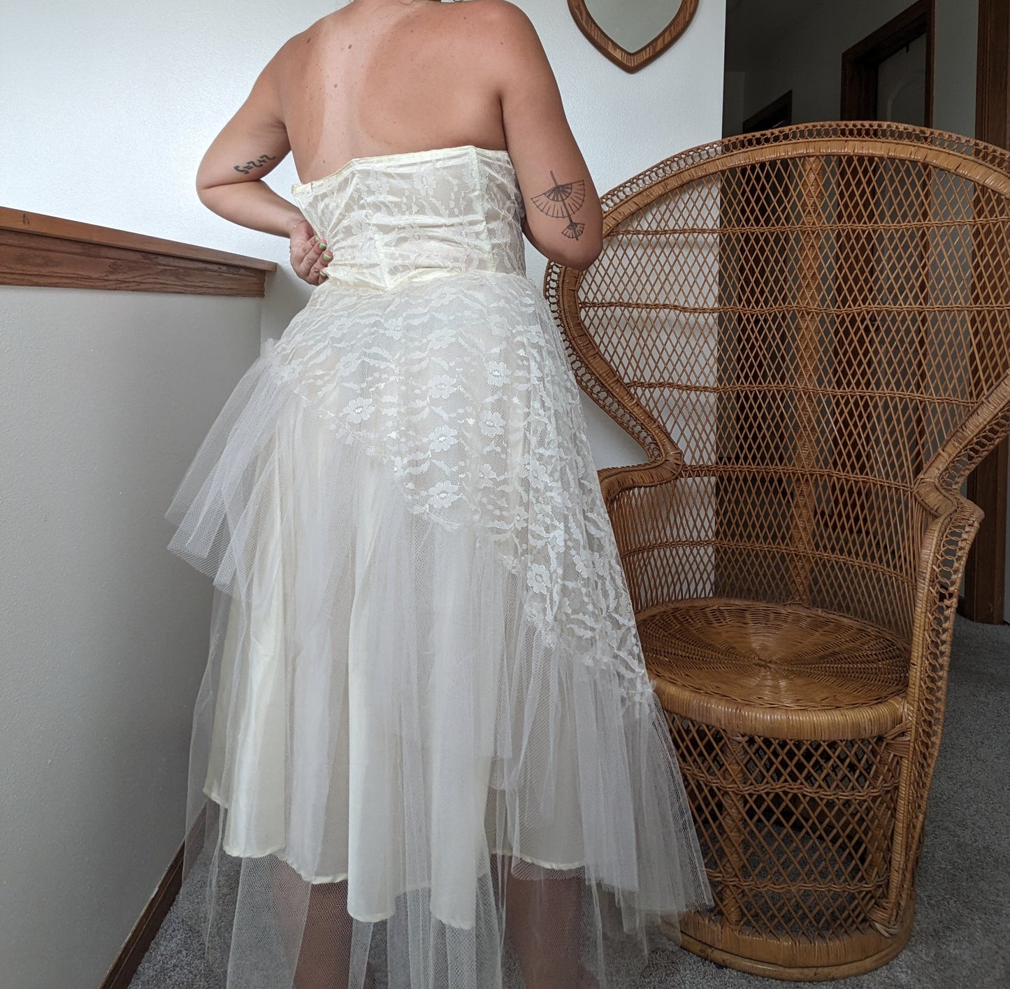 1980s does 50s wedding dress