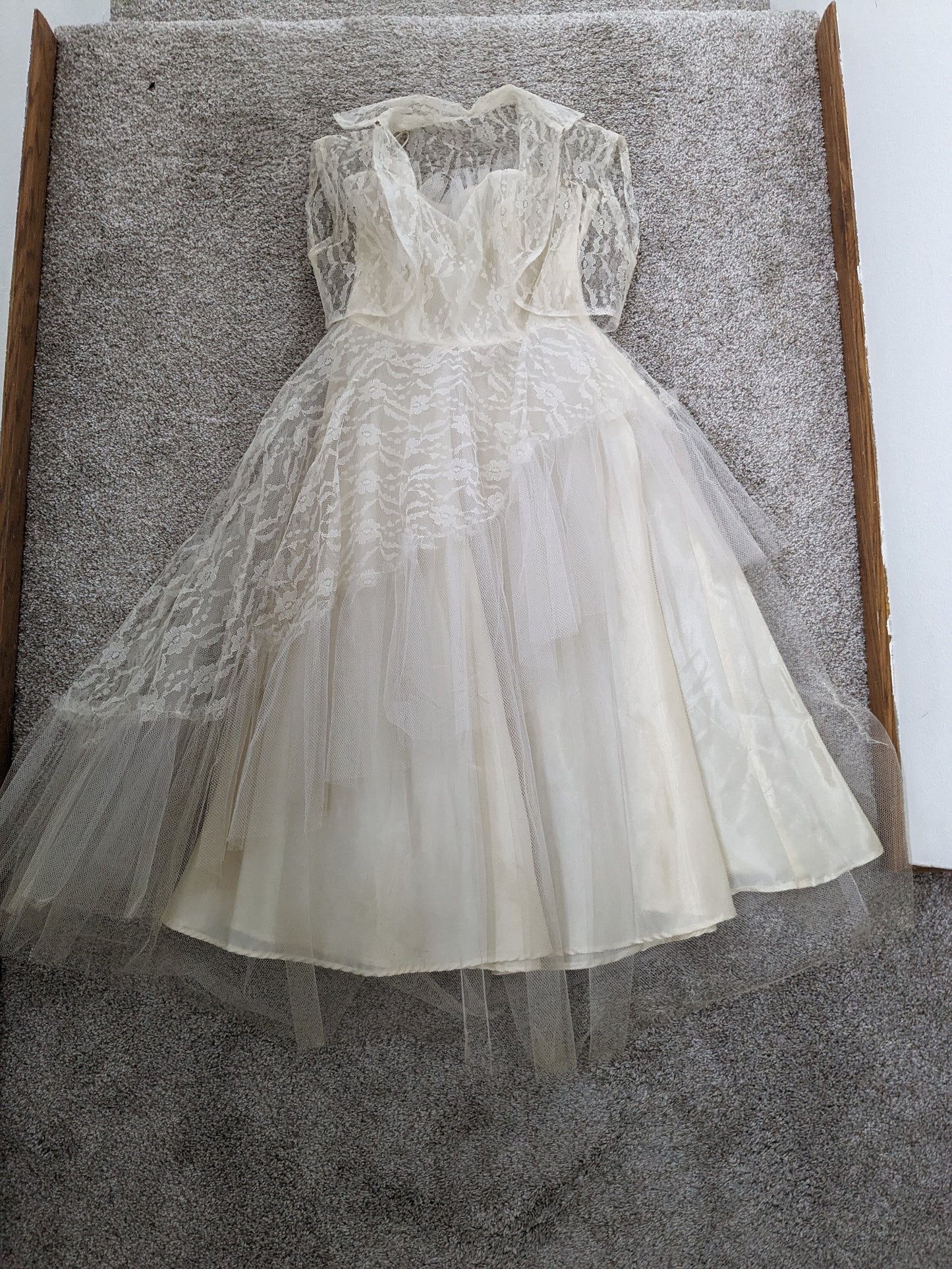 1980s does 50s wedding dress