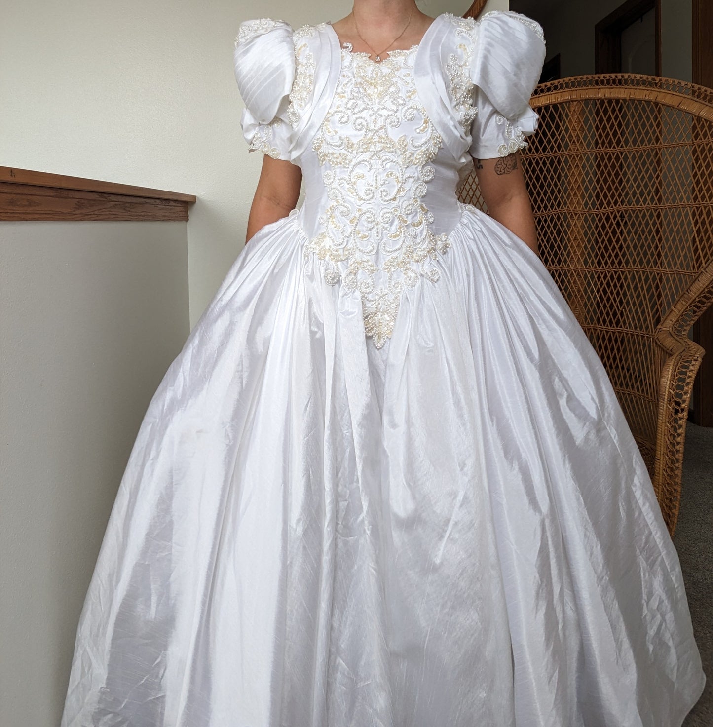 1980s weddding gown