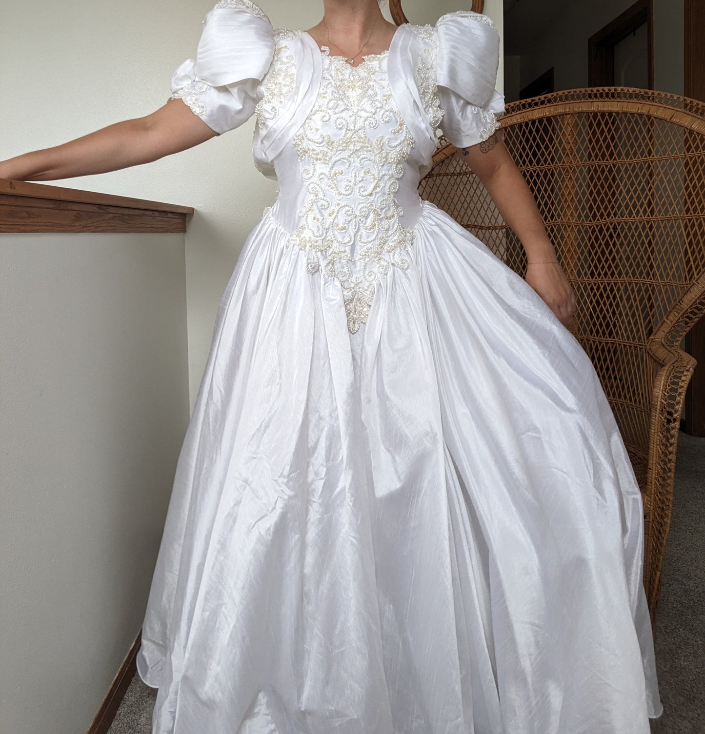 1980s weddding gown