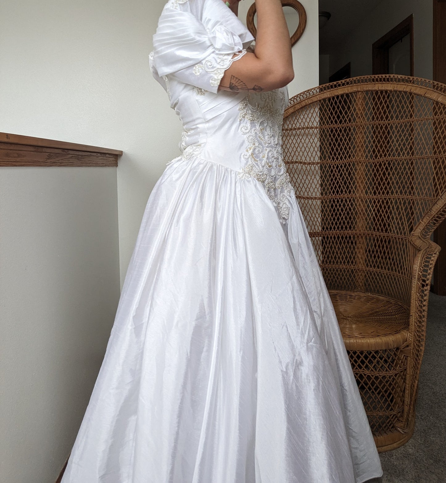 1980s weddding gown