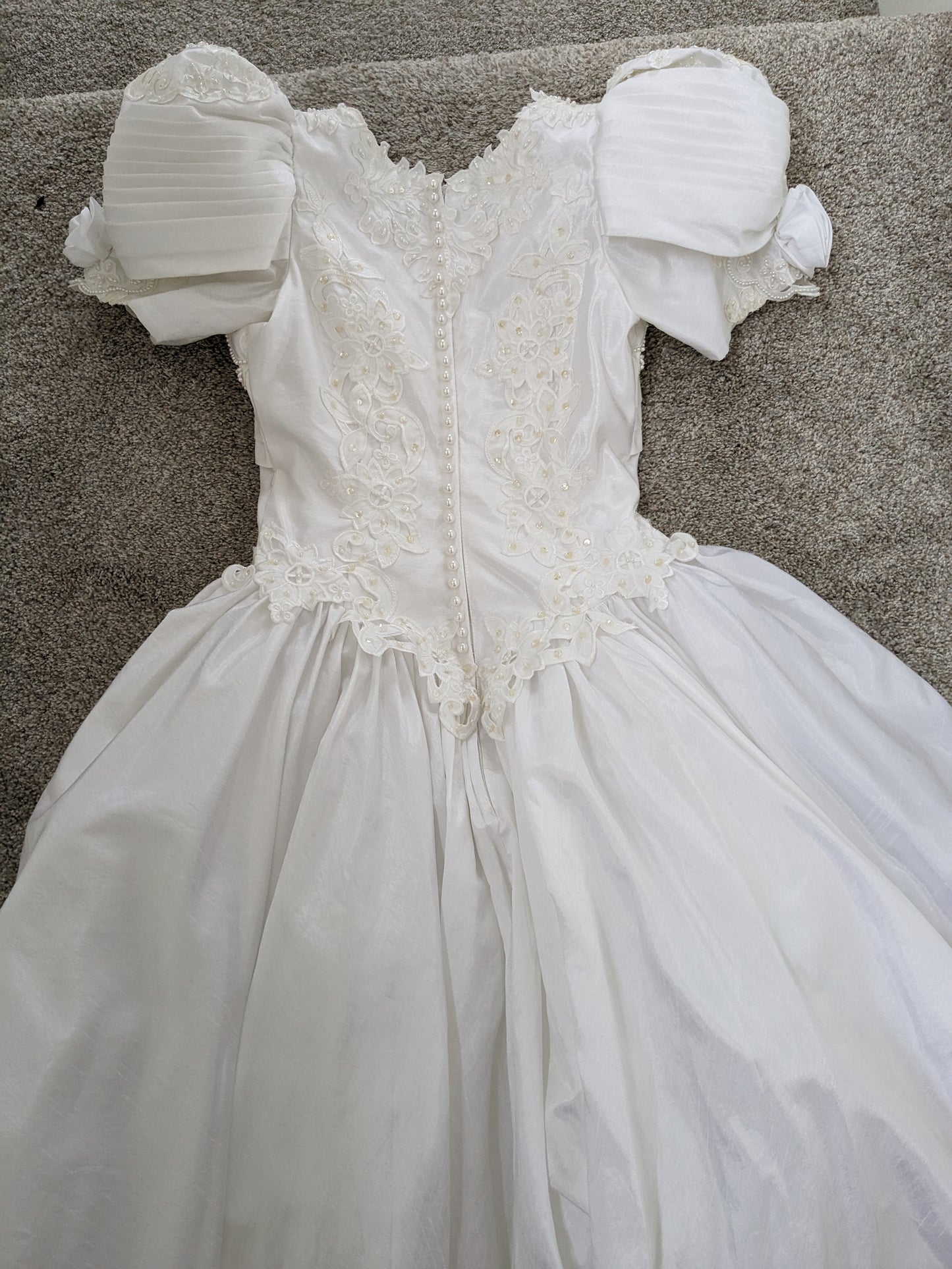 1980s weddding gown