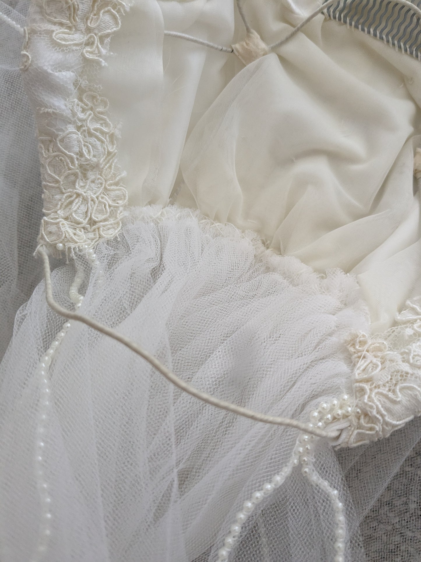 1970s wedding veil