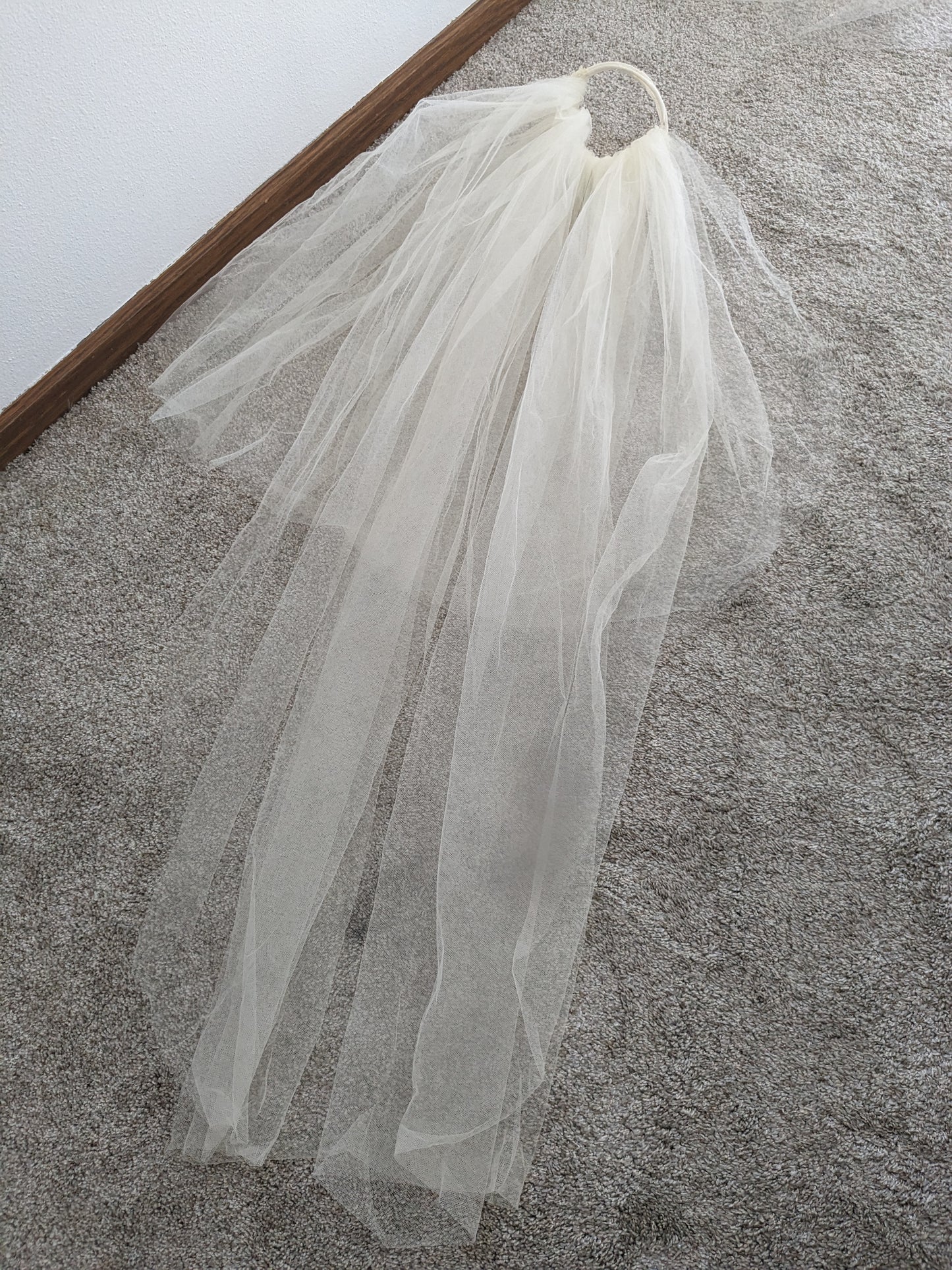 1970s wedding veil