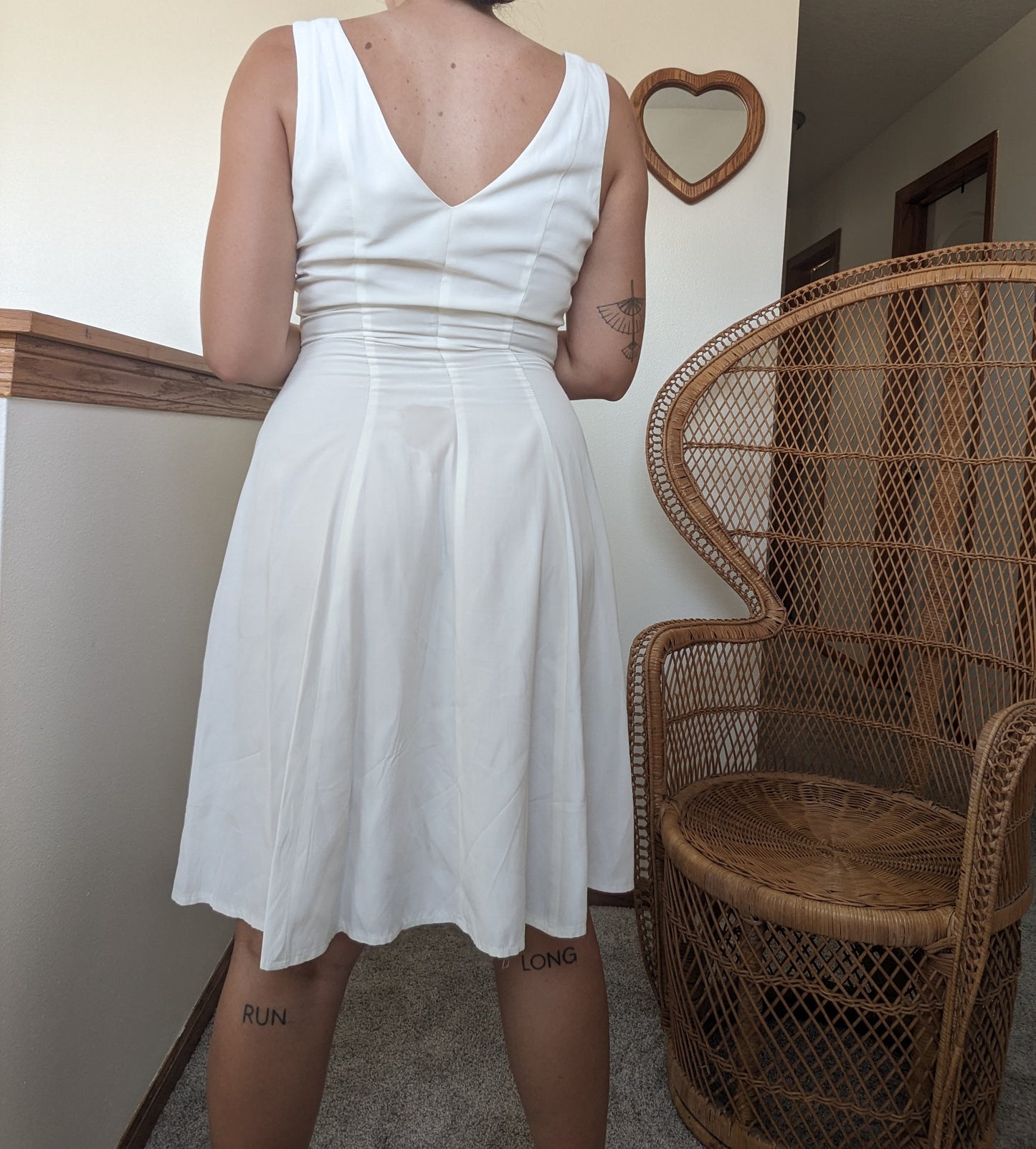 1970s/80s white dress