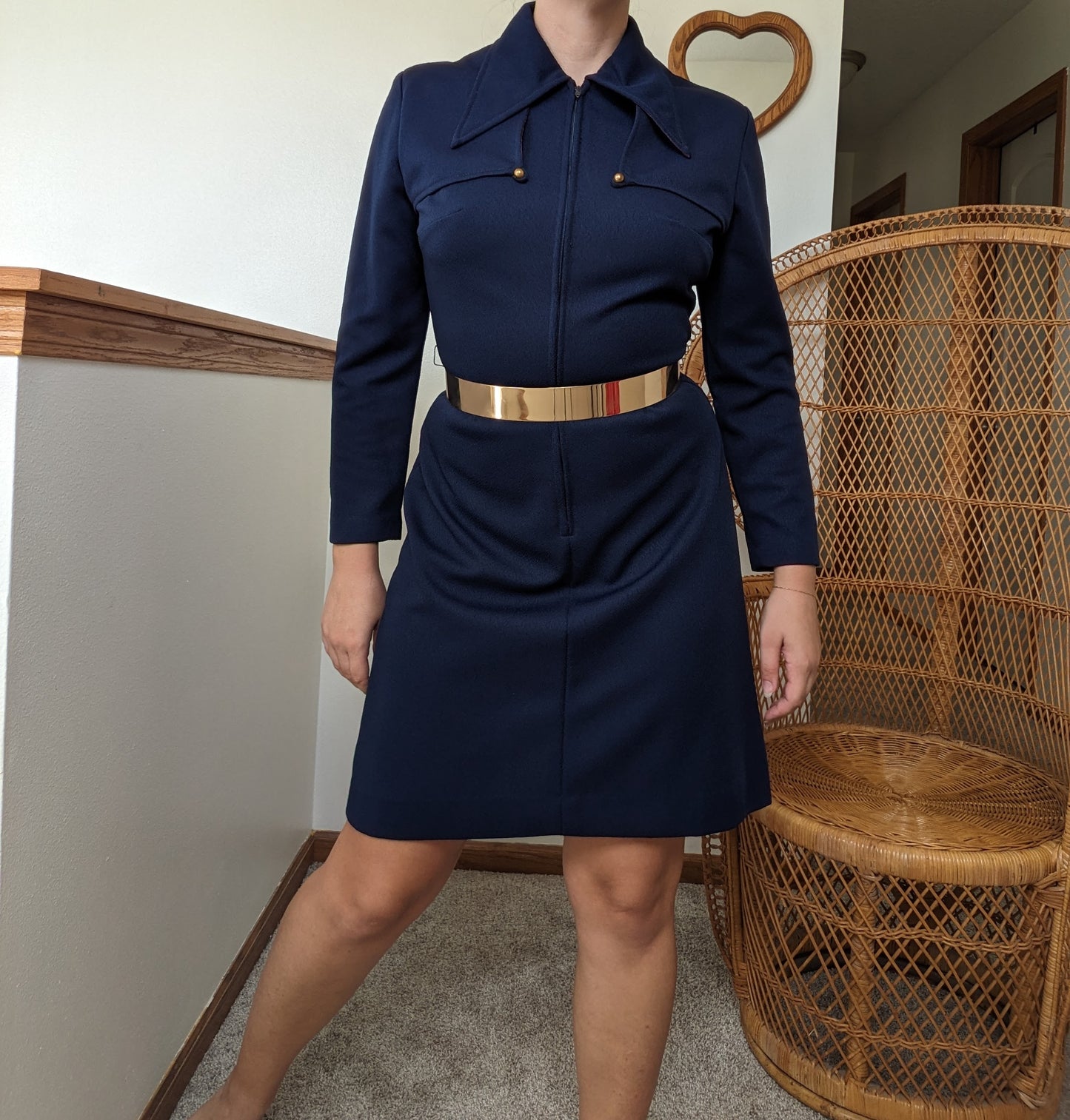 1960s union made mod go-go dress