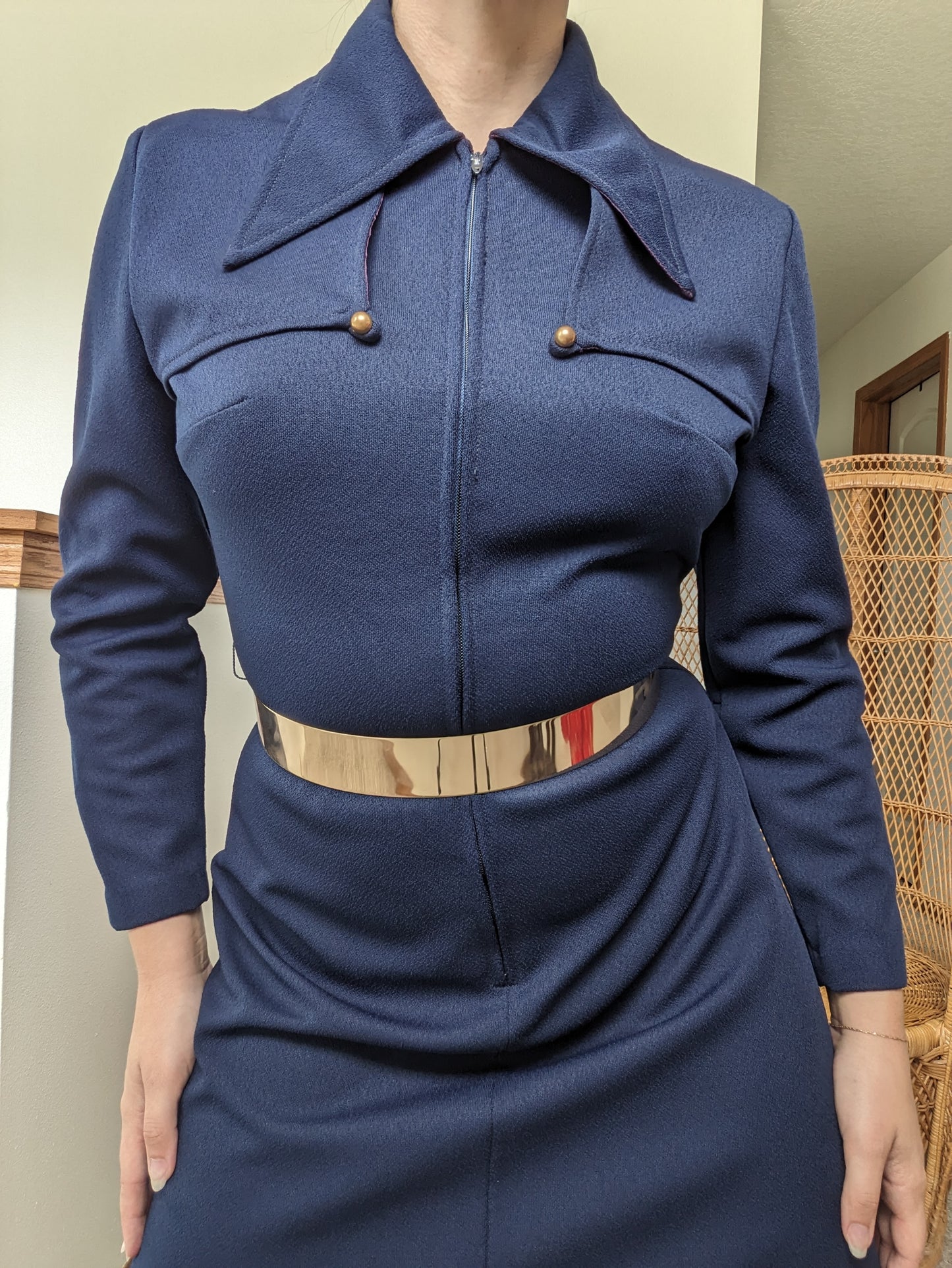 1960s union made mod go-go dress