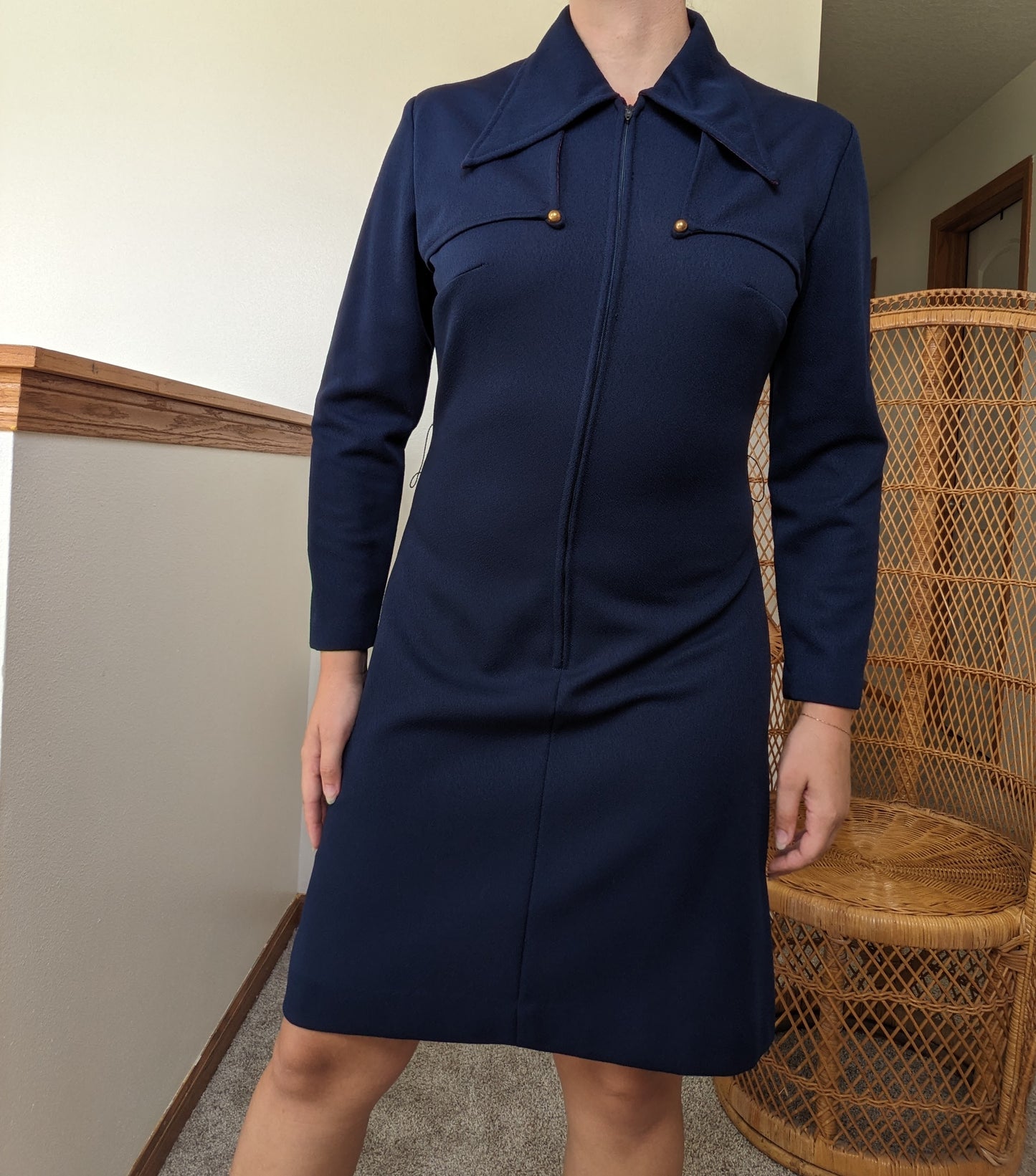 1960s union made mod go-go dress