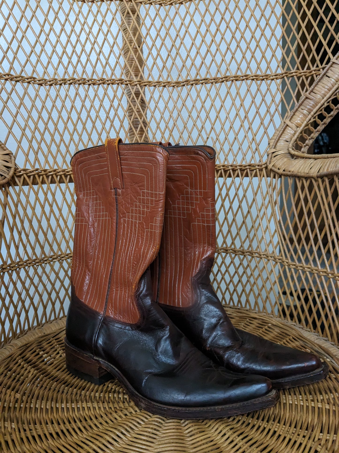 1970s Acme two-tone boots