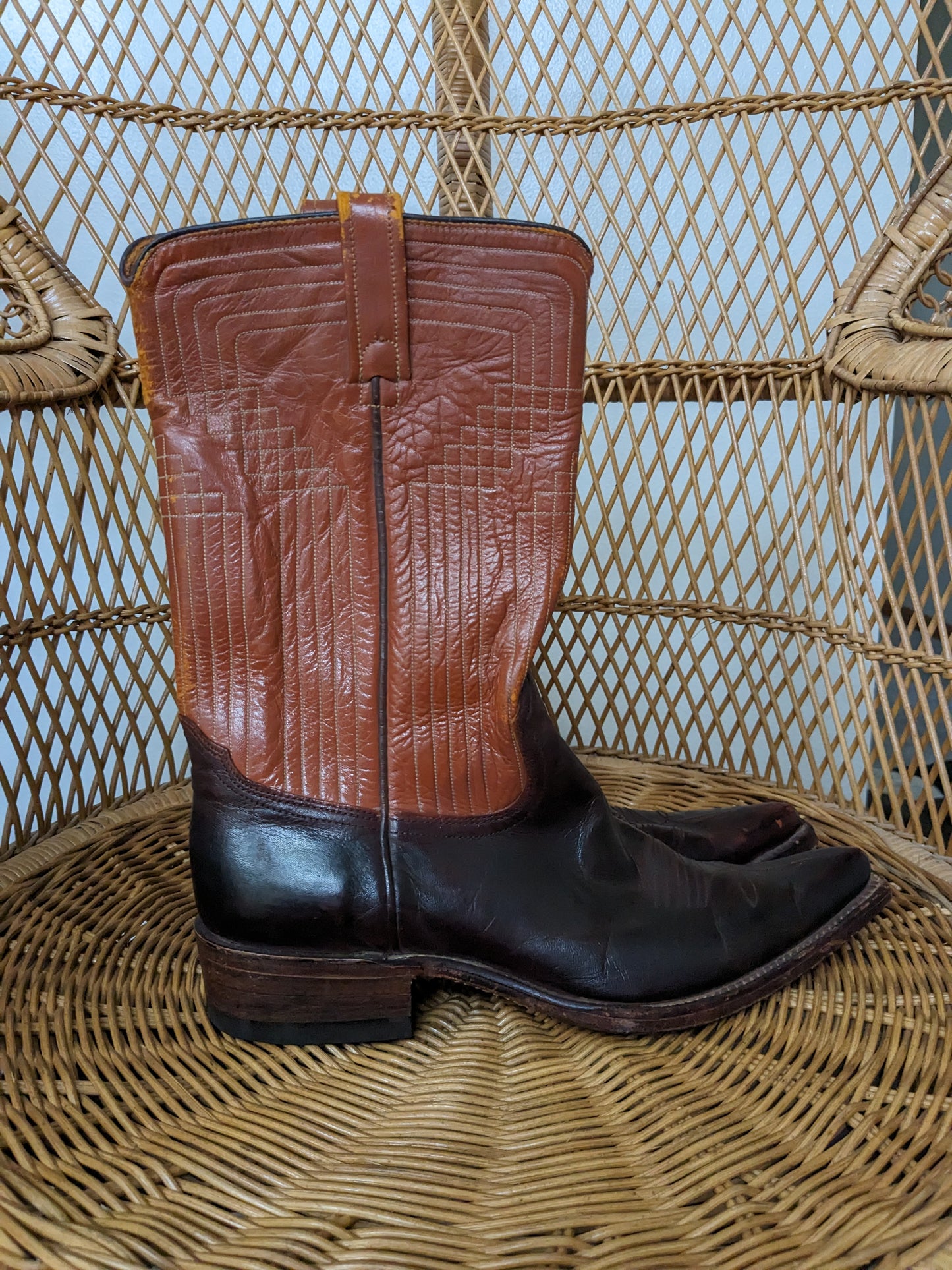 1970s Acme two-tone boots