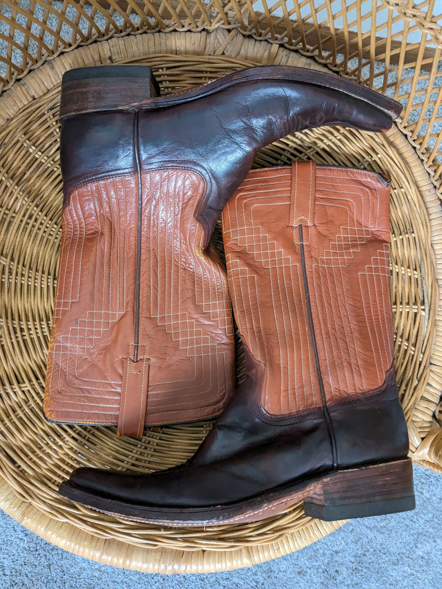 1970s Acme two-tone boots