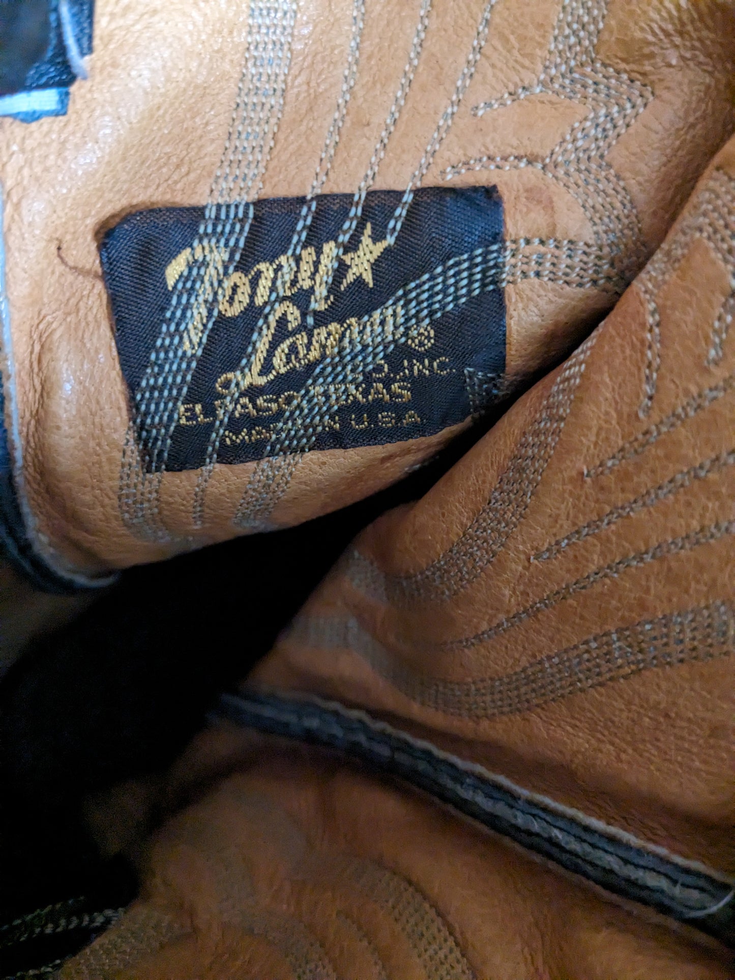 1970s Tony Lama black label boots