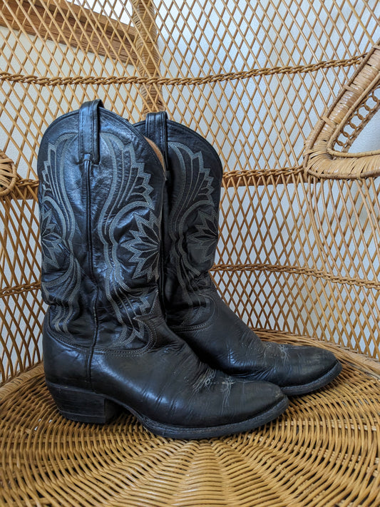 1970s Tony Lama black label boots