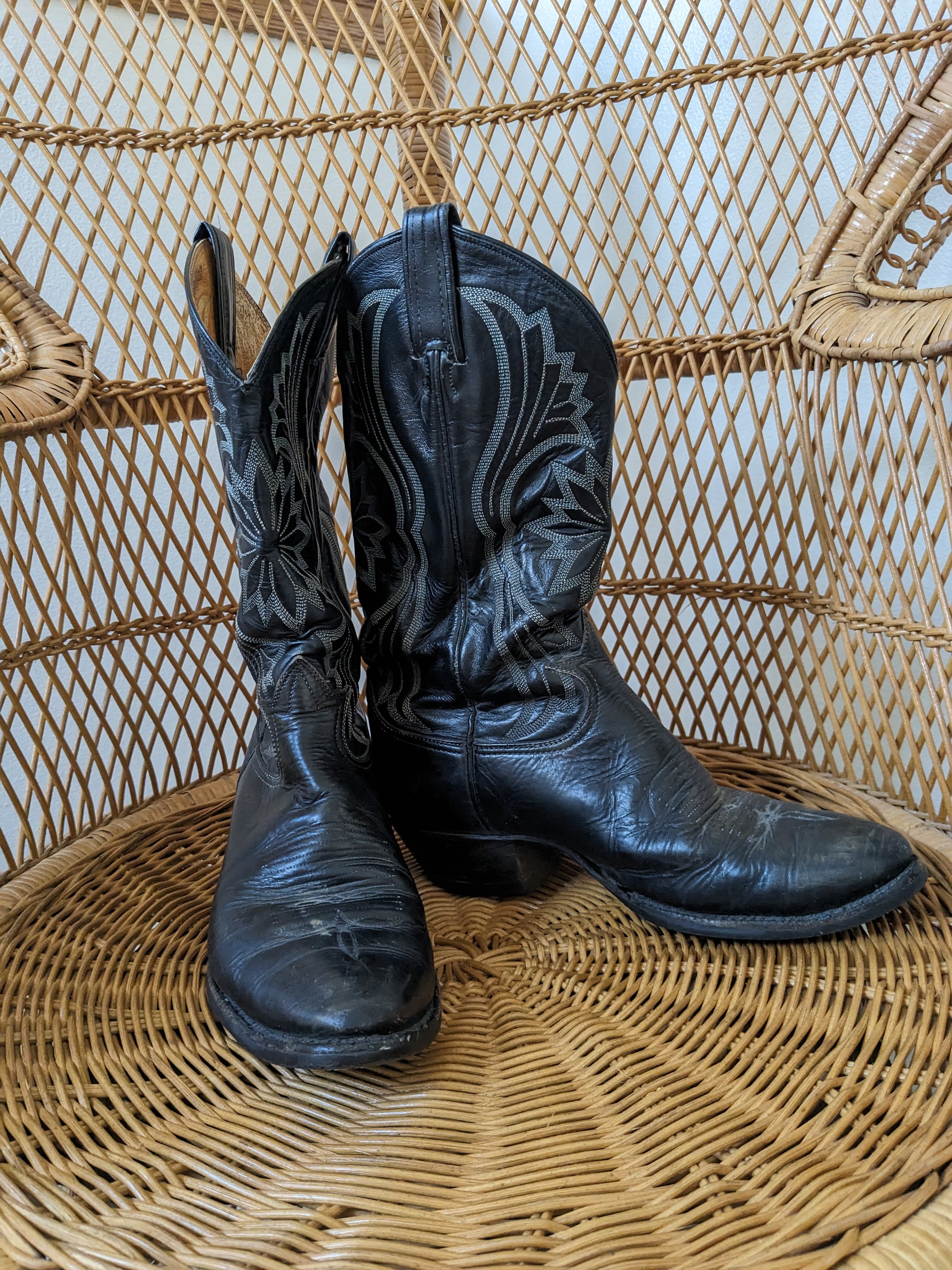 Tony lama clearance black cowboy boots