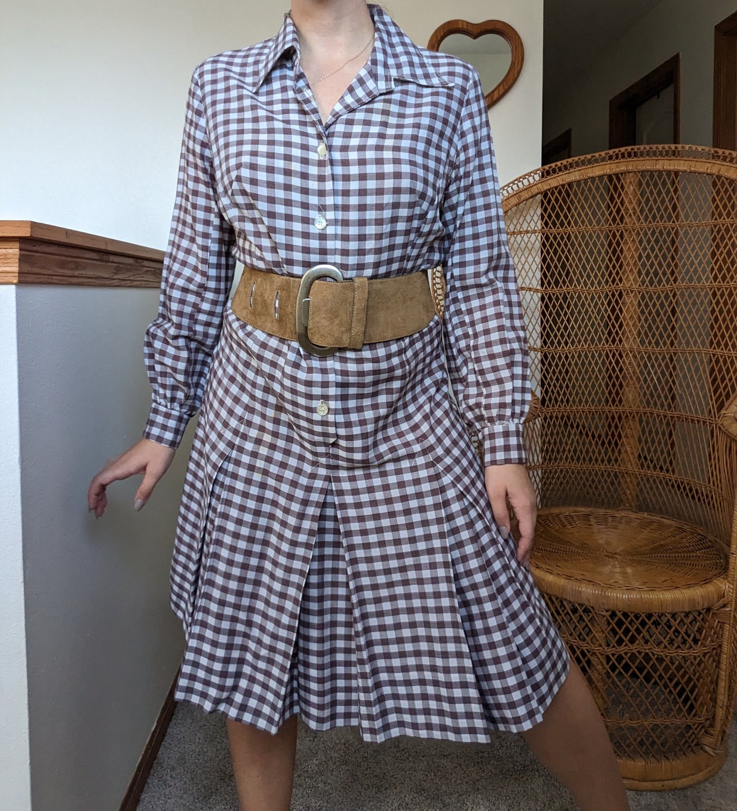 1960s gingham dress