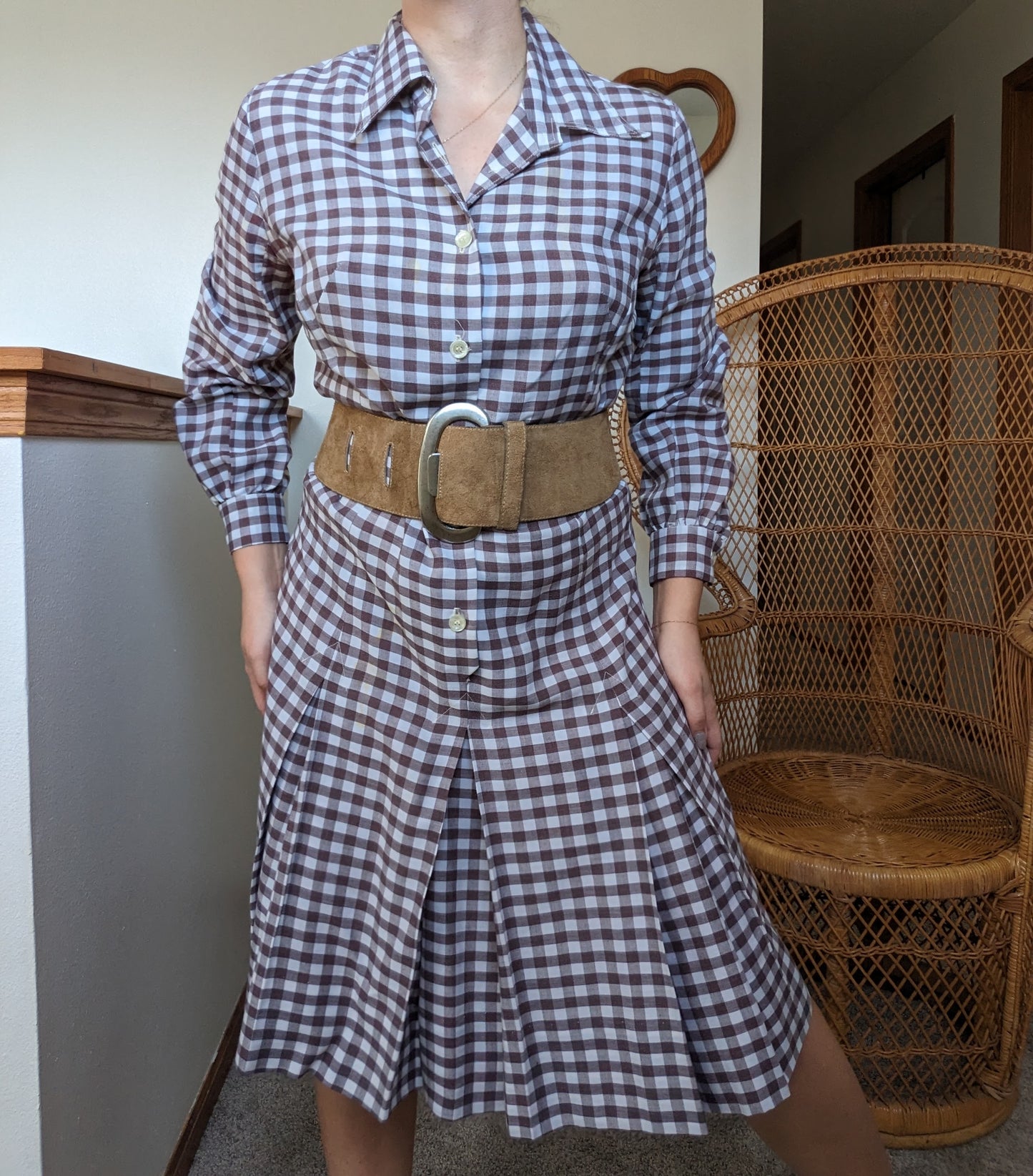 1960s gingham dress