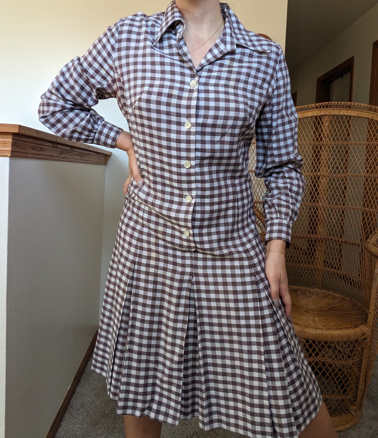 1960s gingham dress