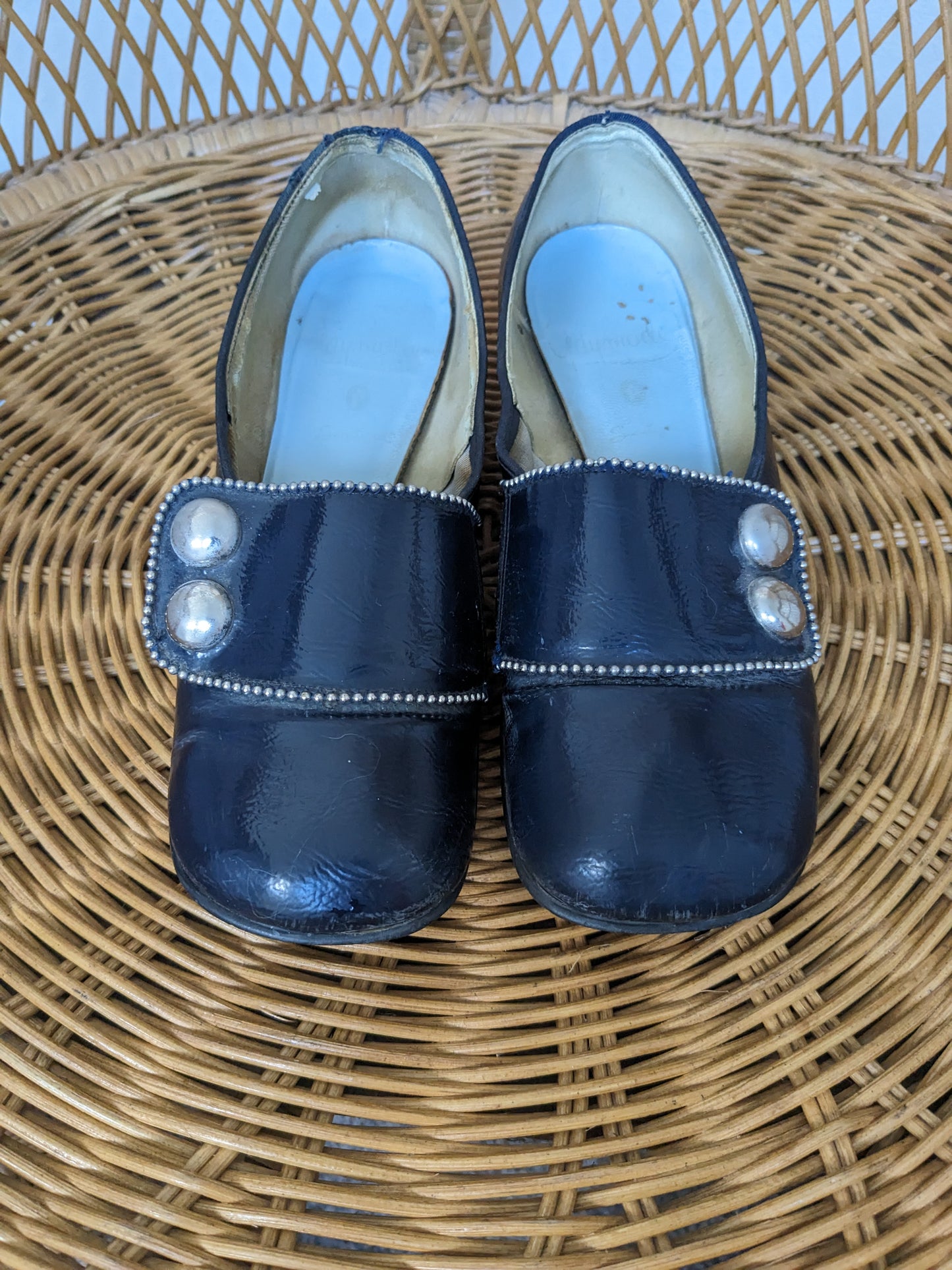 1960s navy mod shoes